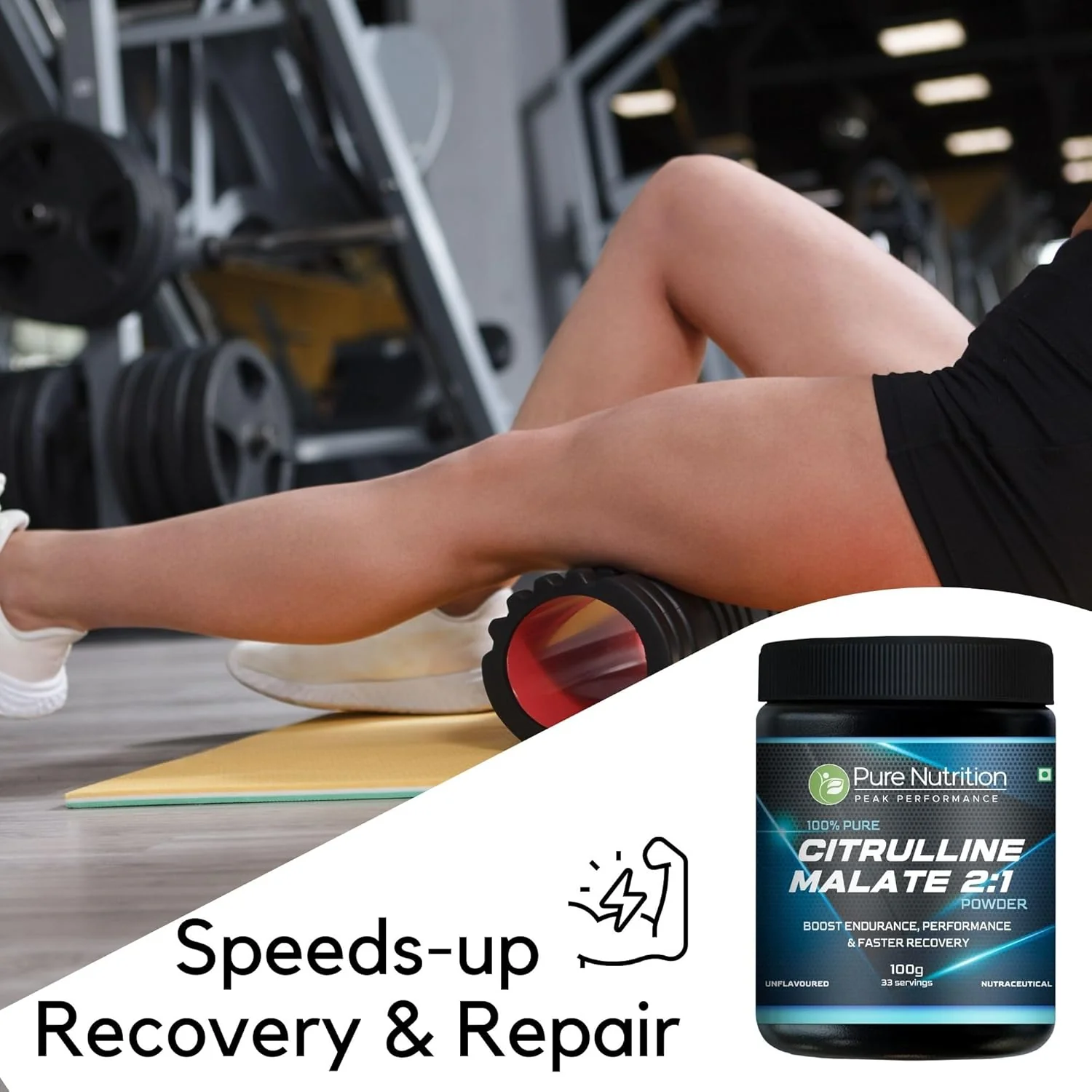 100% Pure L Citrulline DL Malate 2:1 Powder (Unflavoured) Faster Recovery & Reduce Muscle Fatigue - Image 12
