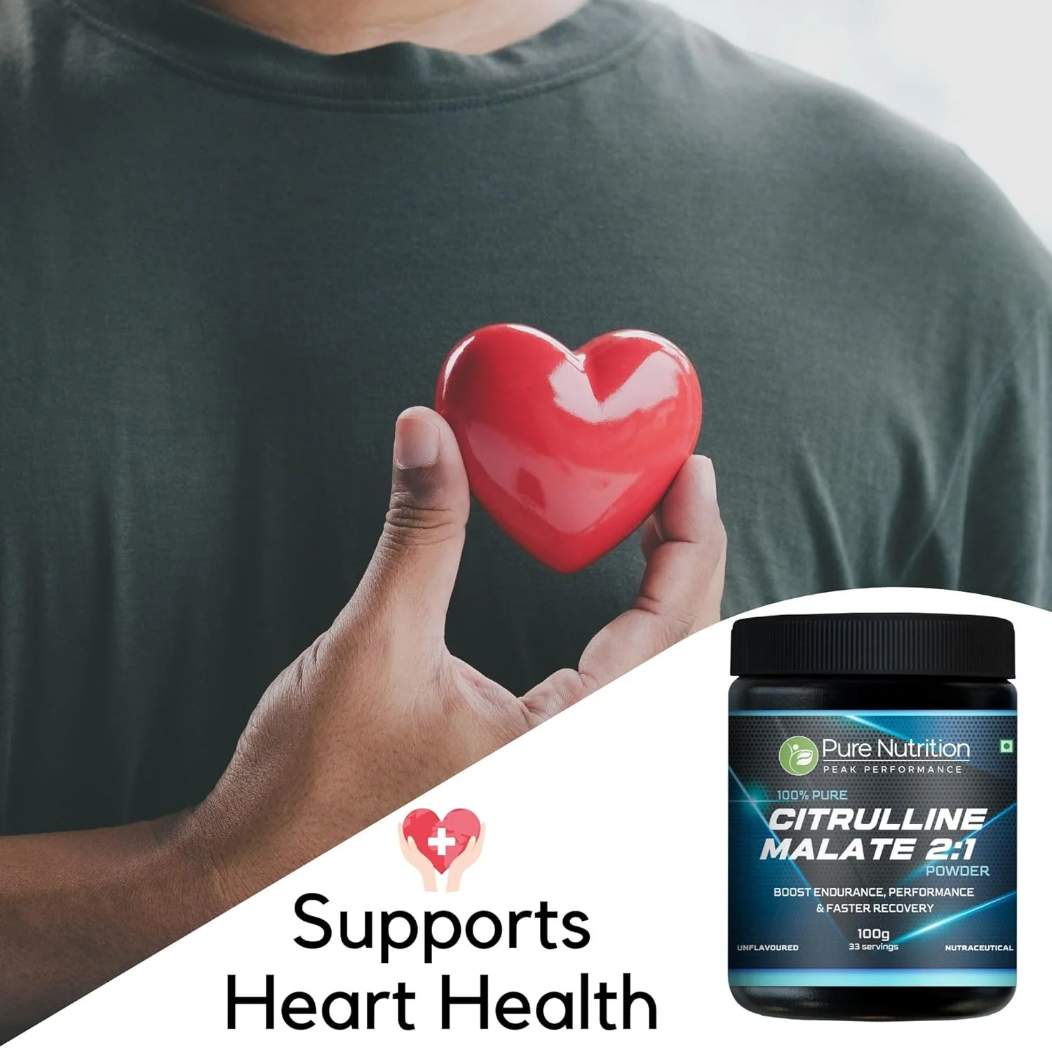 100% Pure L Citrulline DL Malate 2:1 Powder (Unflavoured) Faster Recovery & Reduce Muscle Fatigue - Image 8