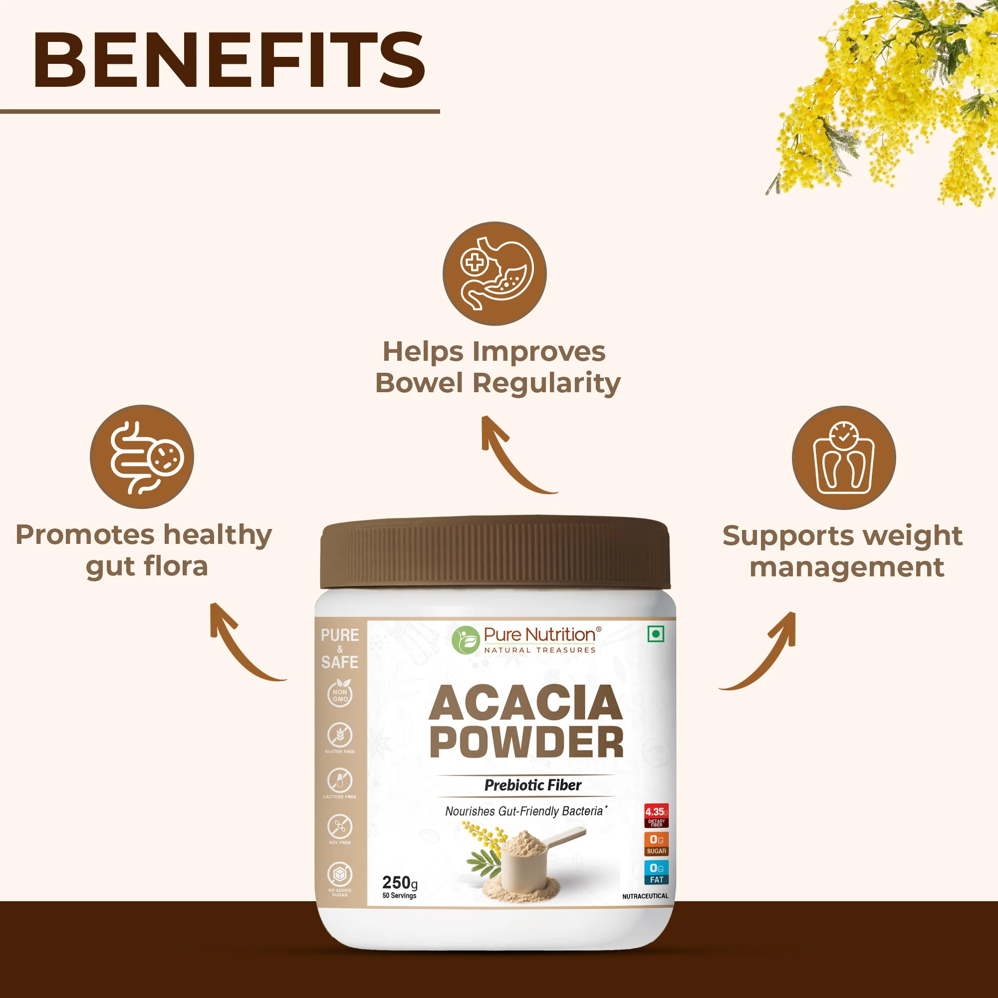 Acacia Powder | Prebiotic Fiber | Plant-Based Supplement - Image 5