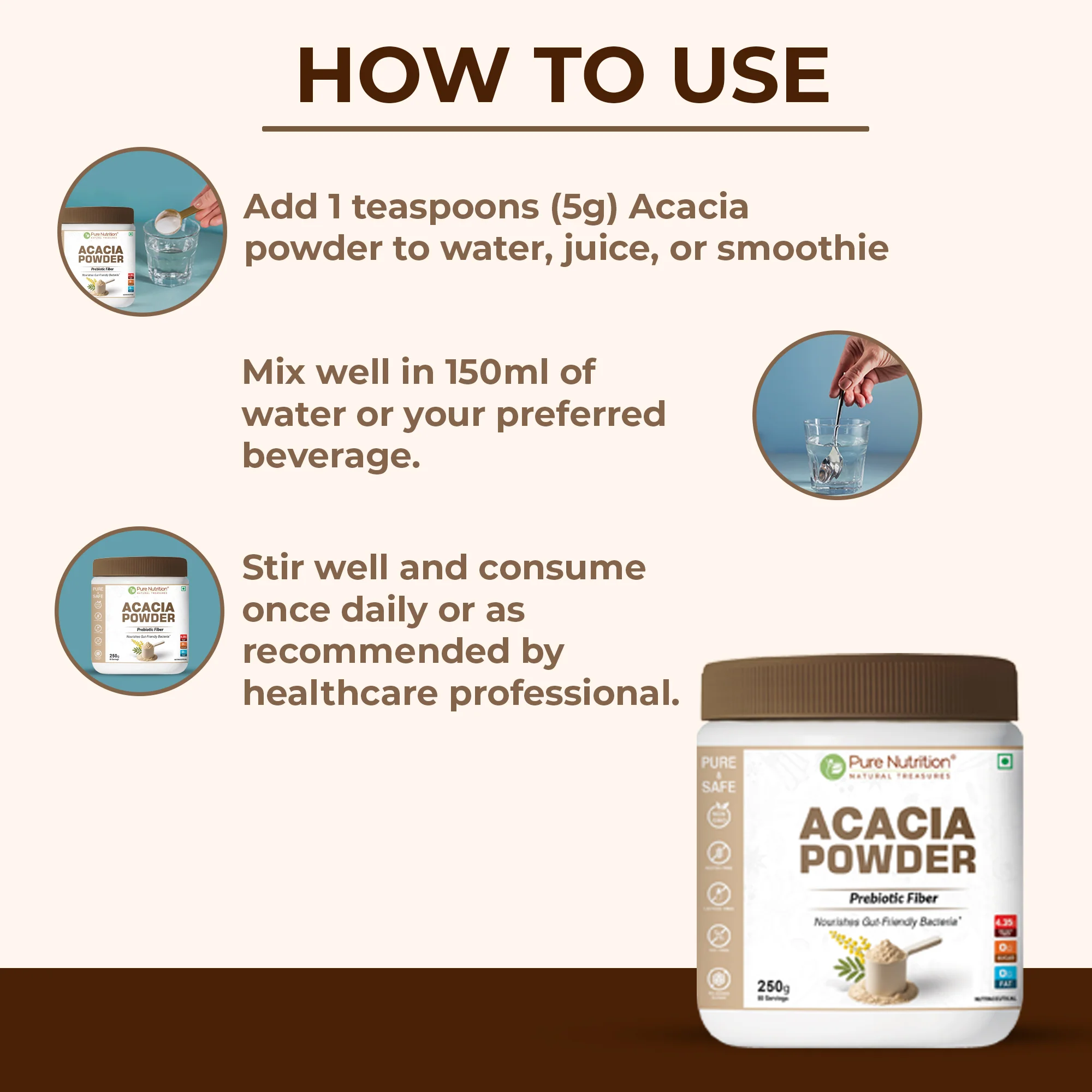 Acacia Powder | Prebiotic Fiber | Plant-Based Supplement - Image 7