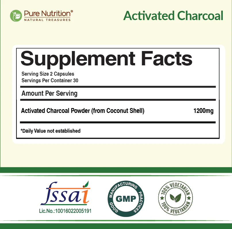 Activated Charcoal – 1200mg | Derived from Coconut Shells - Image 7