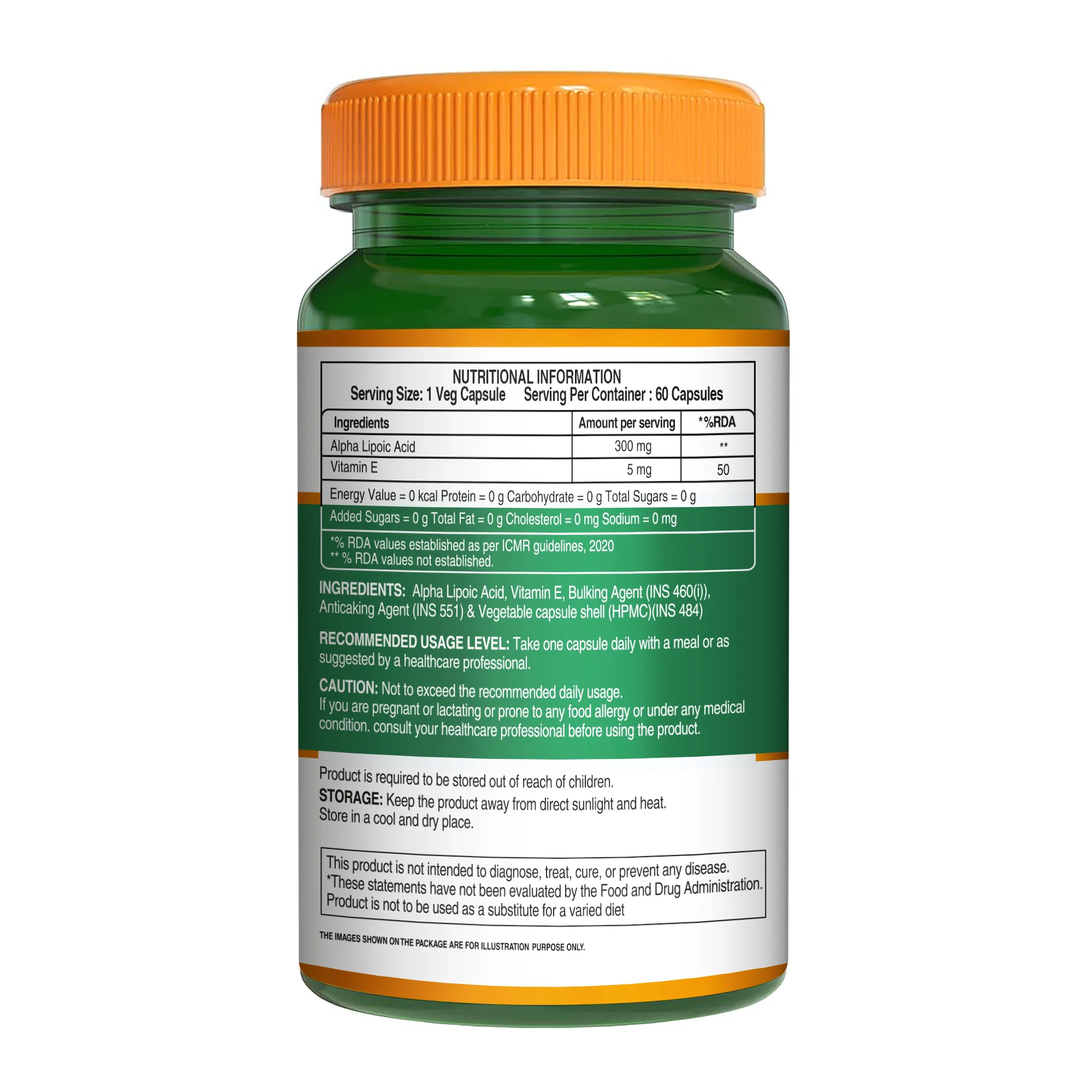 Alpha Lipoic Acid Capsules 305 mg | Supports Antioxidant - Image 4