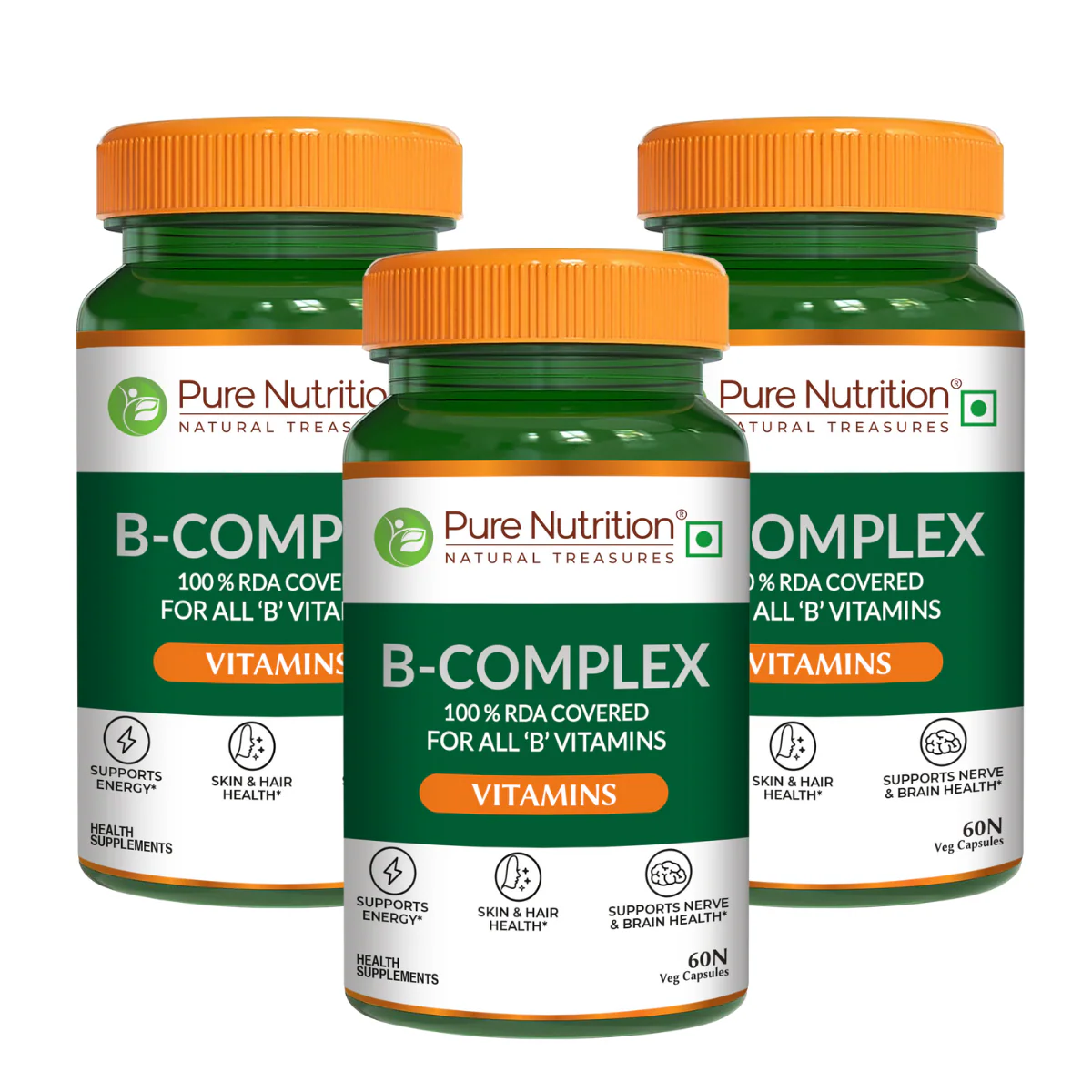 B Complex with Essential Vitamins B1, B2, B3, B5, B6, B7, B9, B12 - 60 Tablets | Supports Energy, Metabolism, and Overall Wellness - Image 9