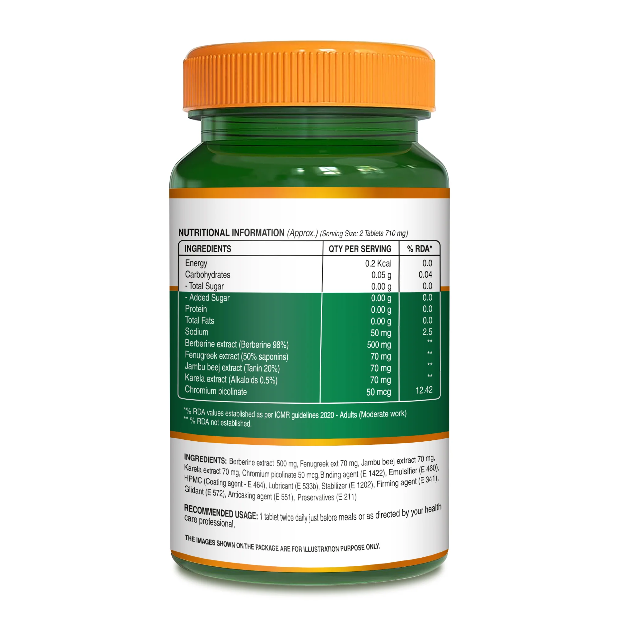 Berberine 98% – 60 Vegetarian Tablets | Herbal Supplement - Image 5