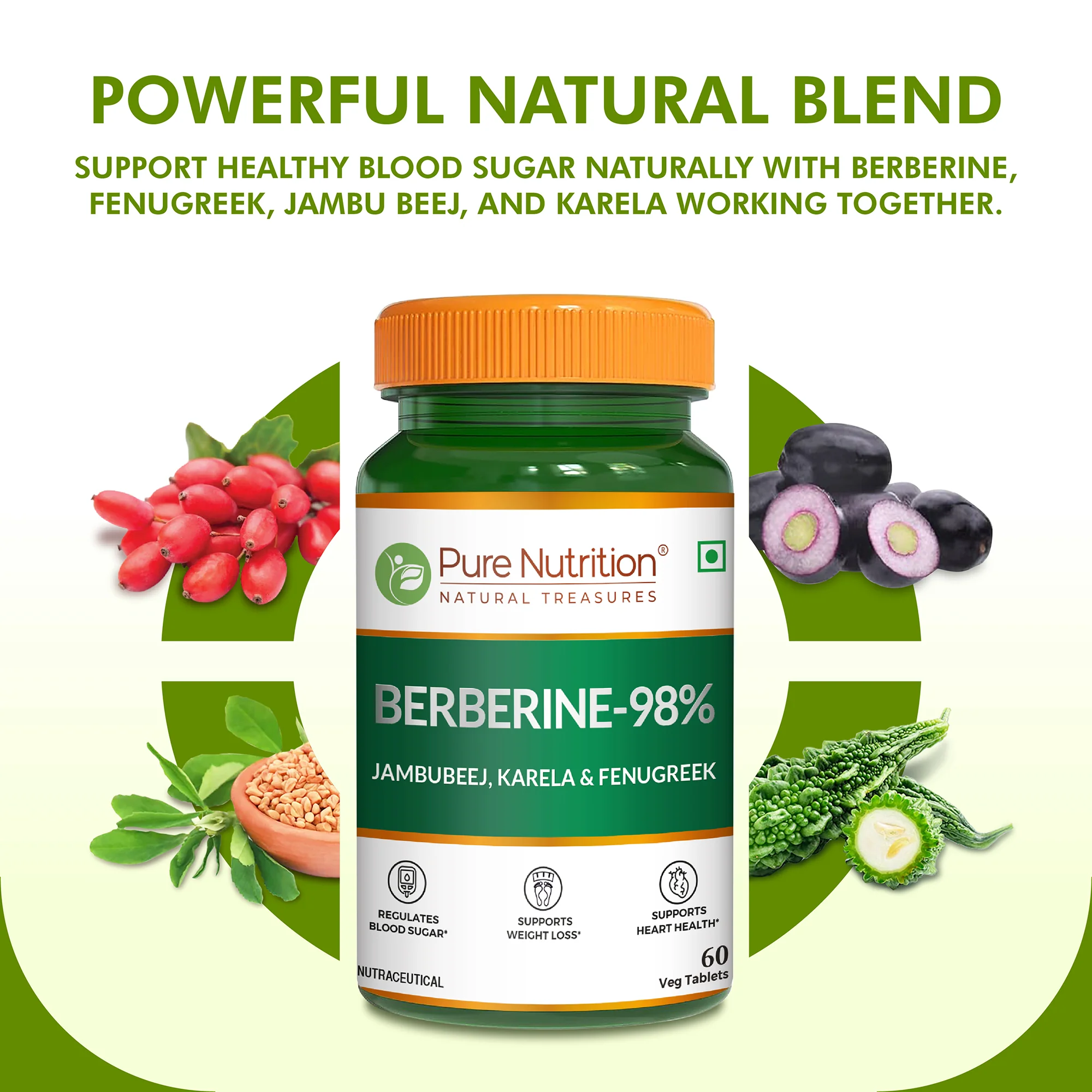 Berberine 98% – 60 Vegetarian Tablets | Herbal Supplement - Image 6