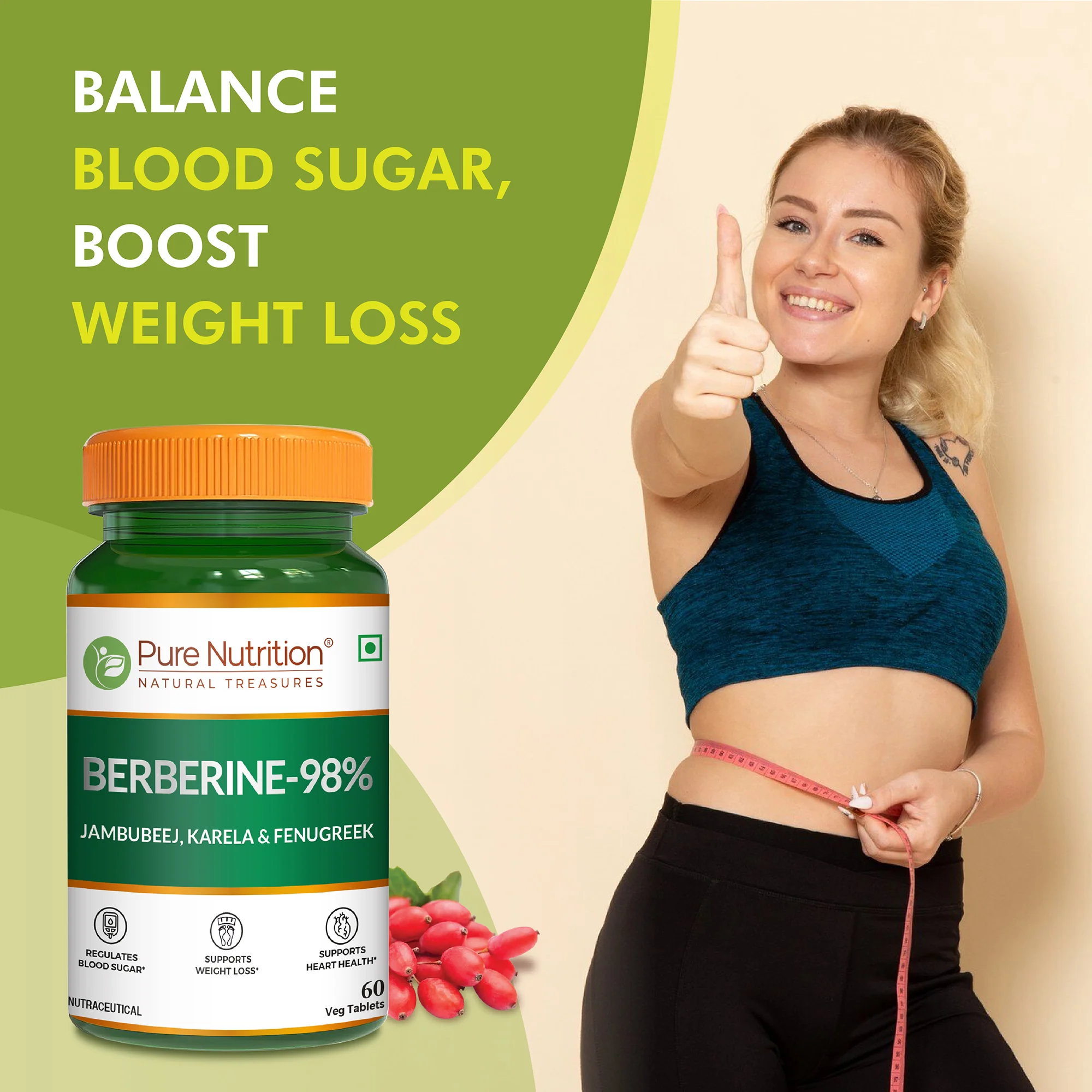 Berberine 98% – 60 Vegetarian Tablets | Herbal Supplement - Image 7