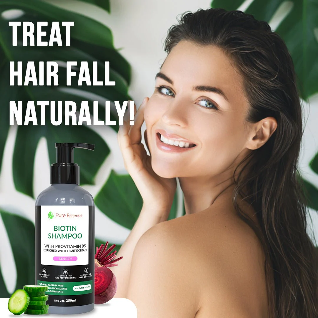 Biotin Shampoo with Provitamin B5 & Natural Fruit Extracts – 250ml - Image 3