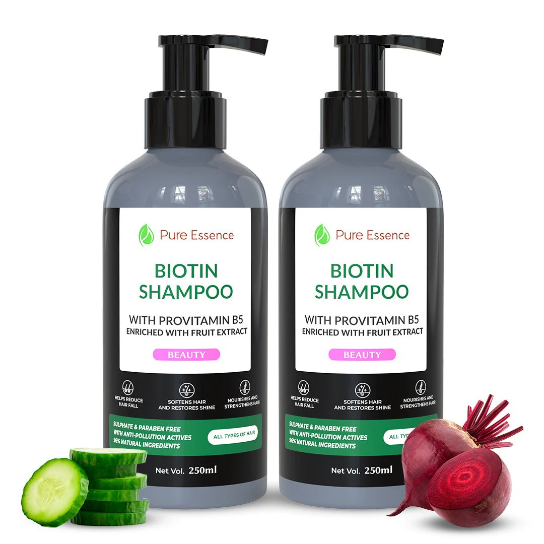 Biotin Shampoo with Provitamin B5 & Natural Fruit Extracts – 250ml - Image 6