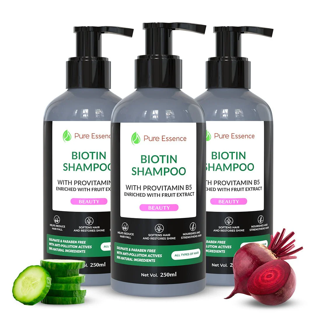 Biotin Shampoo with Provitamin B5 & Natural Fruit Extracts – 250ml - Image 7
