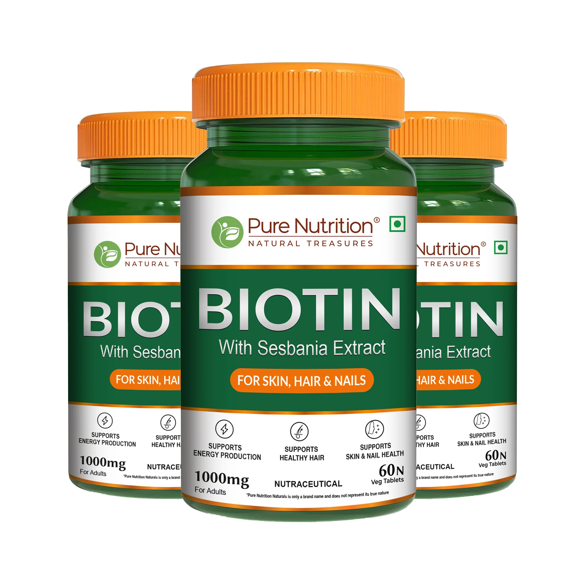 Biotin Tablet with Sesbania Extract – Vegetarian Tablets for Hair & Skin Support - Image 10