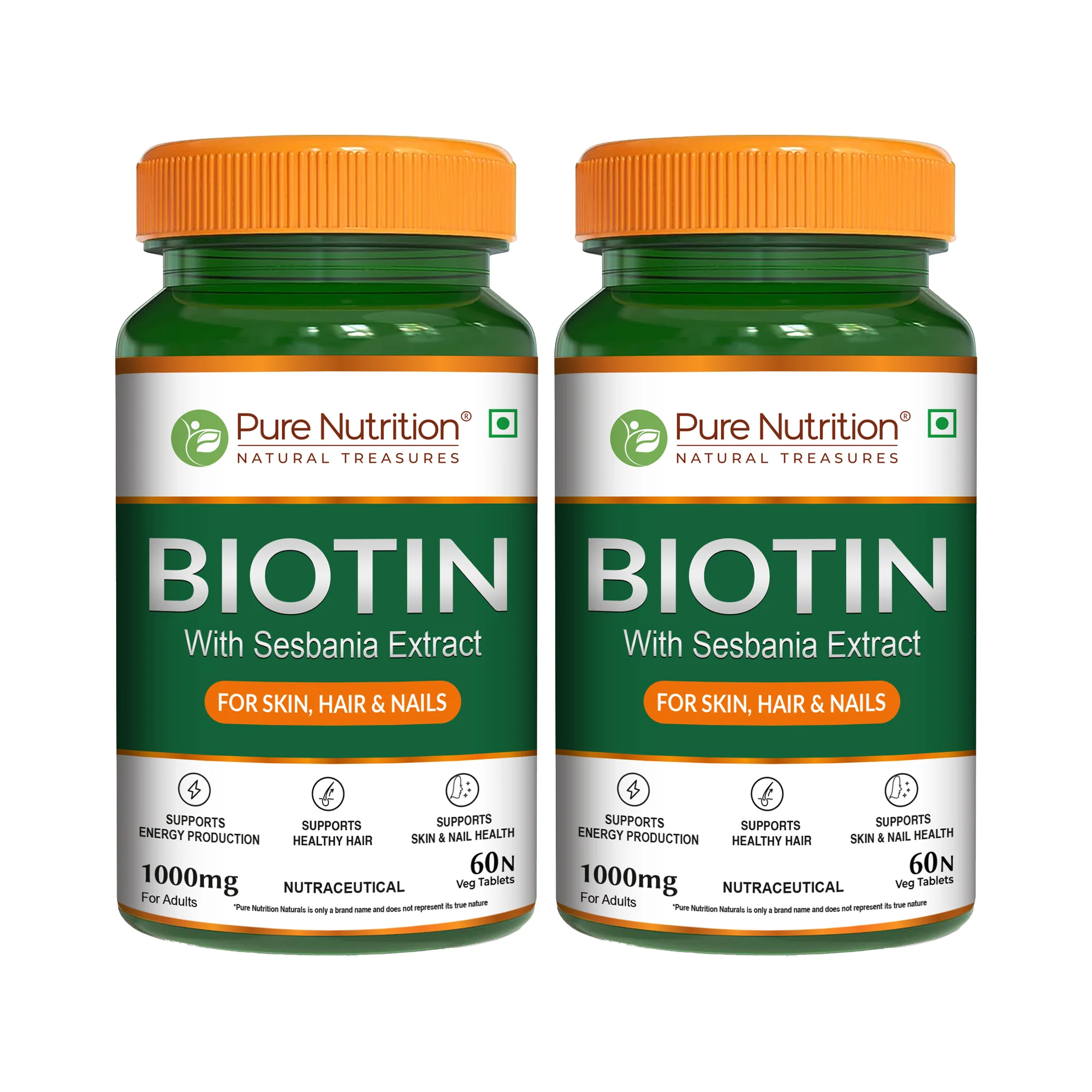 Biotin Tablet with Sesbania Extract – Vegetarian Tablets for Hair & Skin Support - Image 9