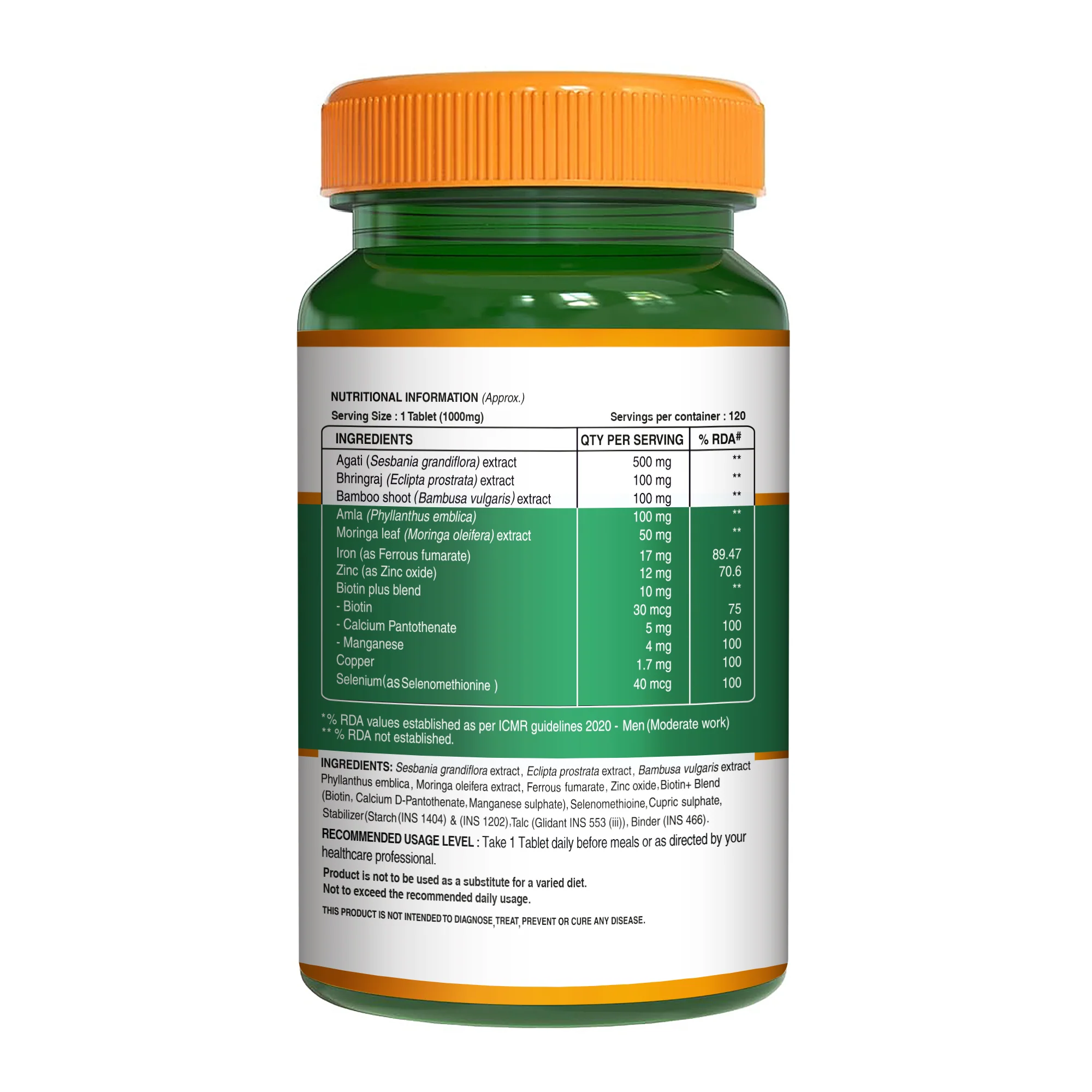 Biotin Tablet with Sesbania Extract – Vegetarian Tablets for Hair & Skin Support - Image 8