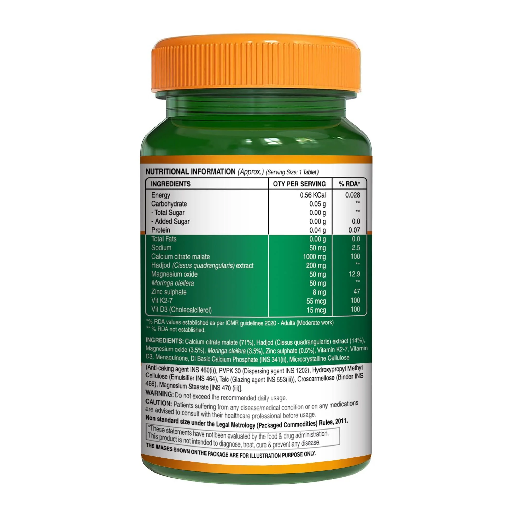 Calcium Magnesium Zinc Vitamin D3 & K2 Tablets for Daily Bone and Muscle Support - Image 13