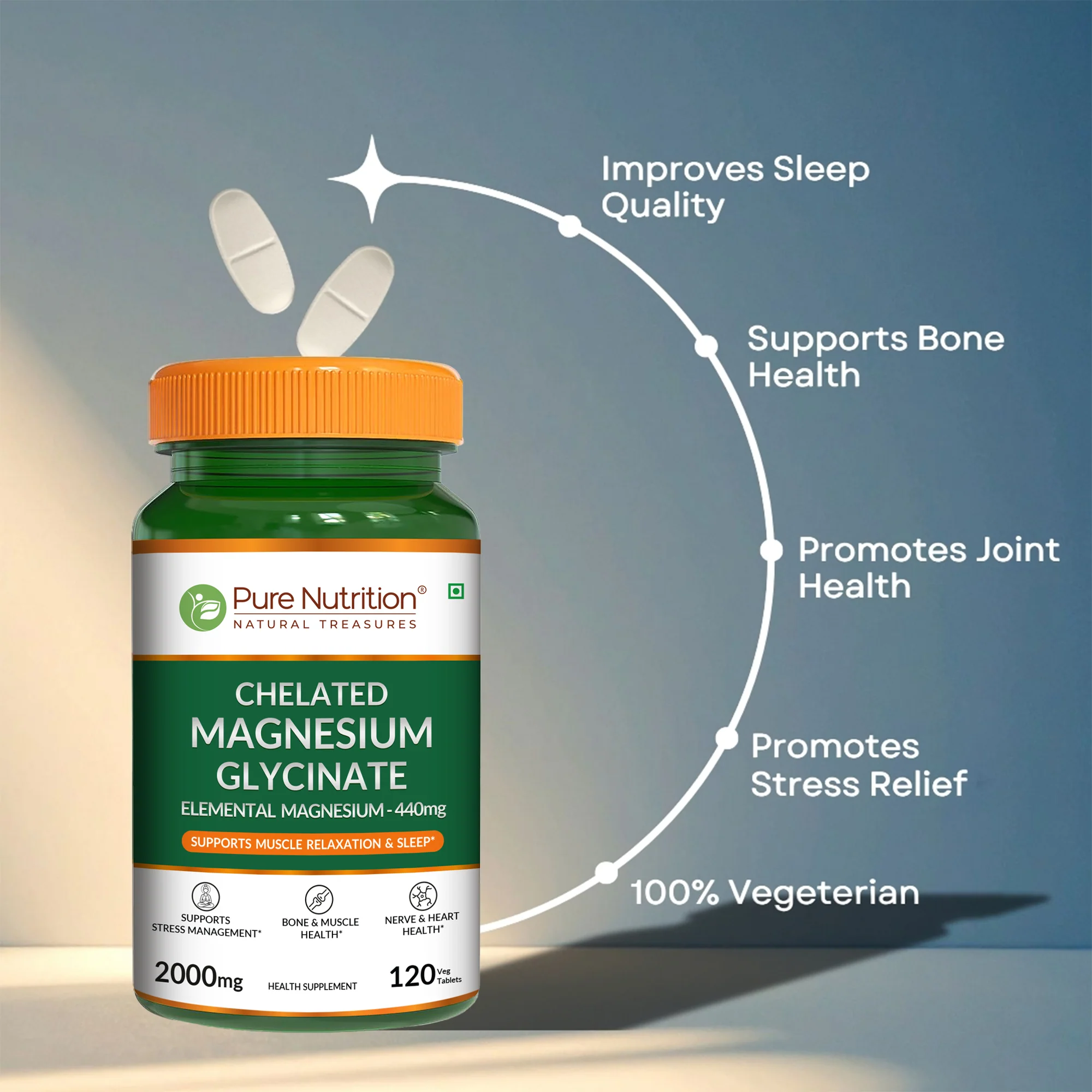 Chelated Magnesium Glycinate | Supports Relaxation, Muscle & Nerve Health - Image 3