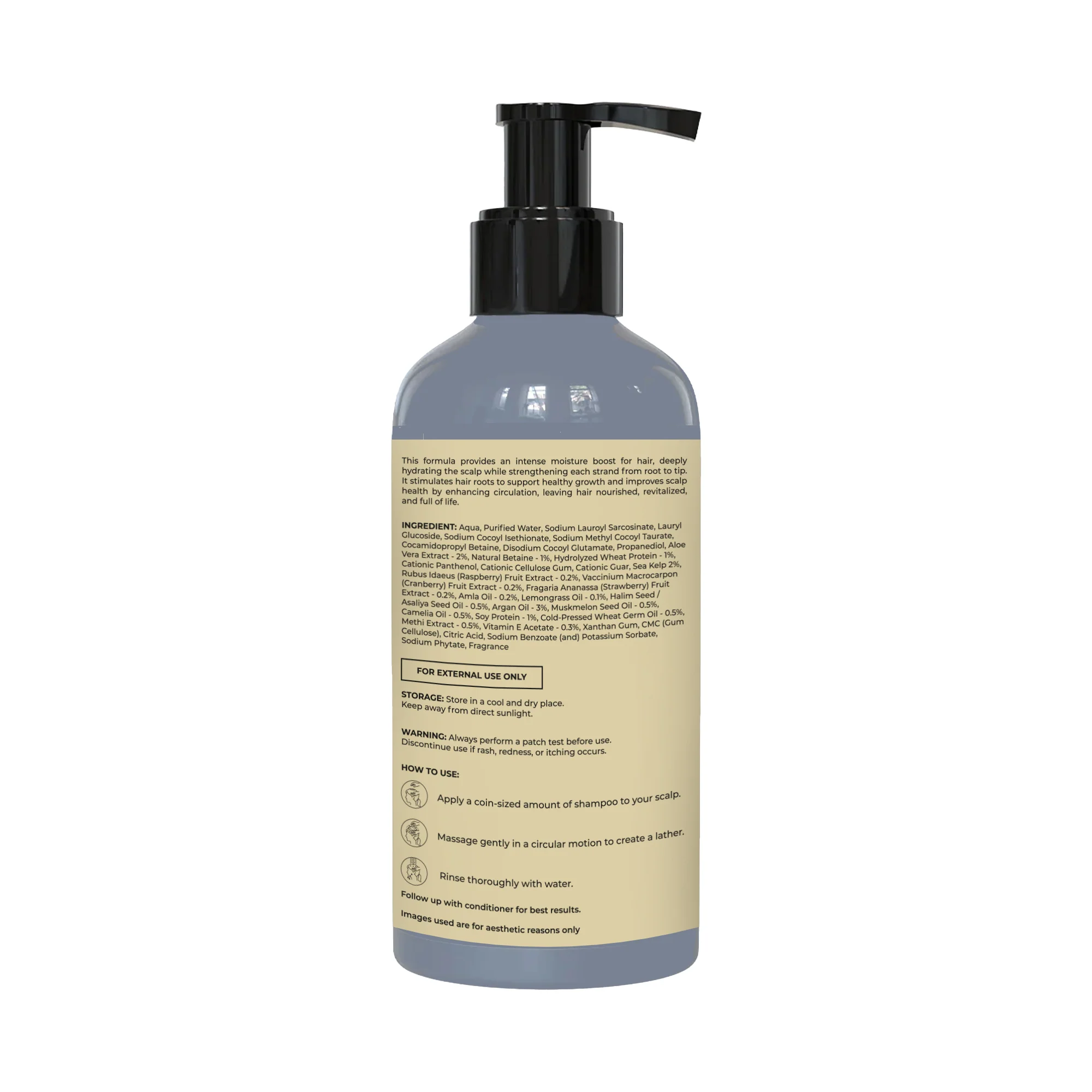Pure Nutrition Argan Oil Damage Repair Shampoo with Aloe Vera & Sea Kelp – 250ml - Image 7