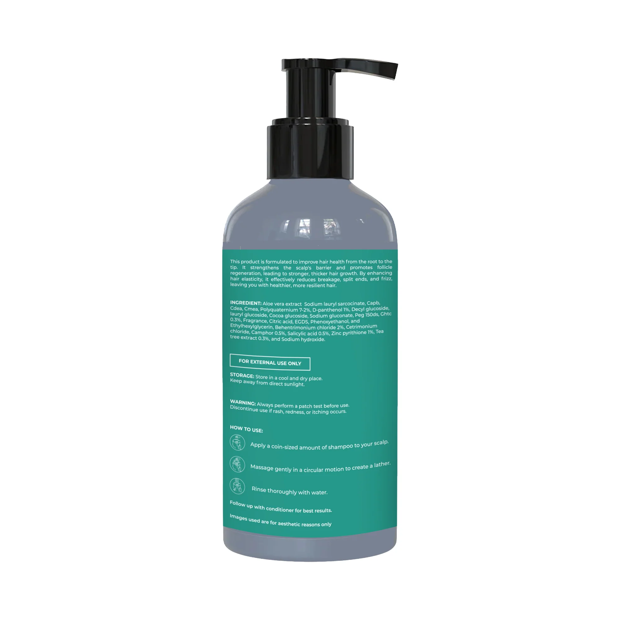 Combo of Tea Tree Anti-Dandruff Shampoo 250ML + Conditioner 200ML - Image 14