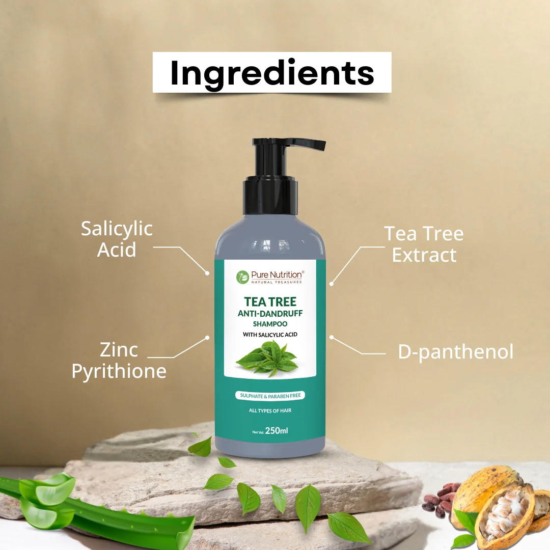 Combo of Tea Tree Anti-Dandruff Shampoo 250ML + Conditioner 200ML - Image 6