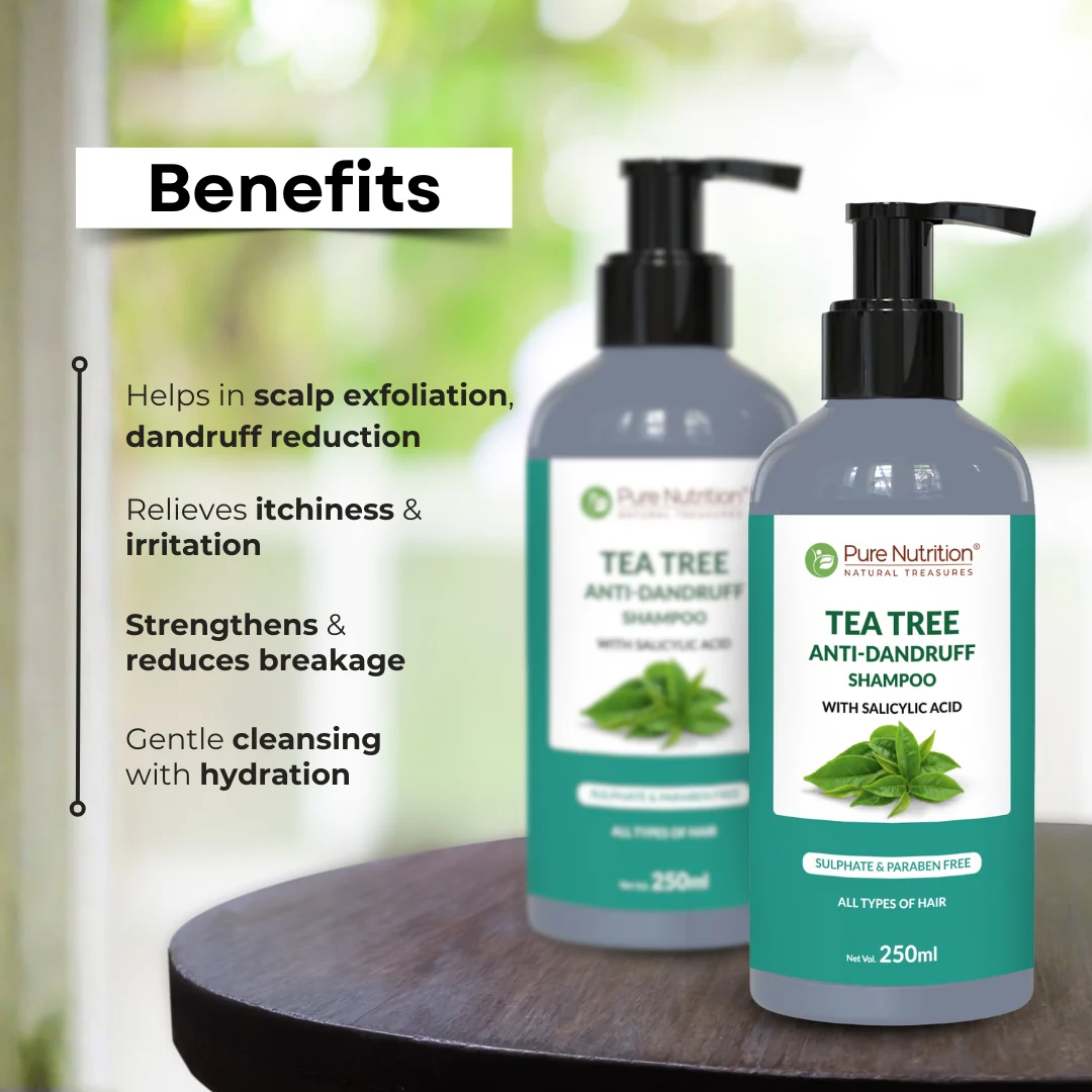 Combo of Tea Tree Anti-Dandruff Shampoo 250ML + Conditioner 200ML - Image 8