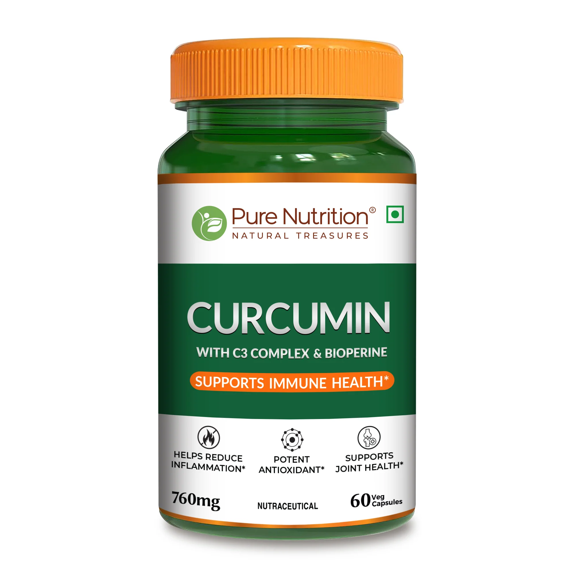 Curcumin with C3 Complex & Bioperine | 60 Veg Capsules - Image 10
