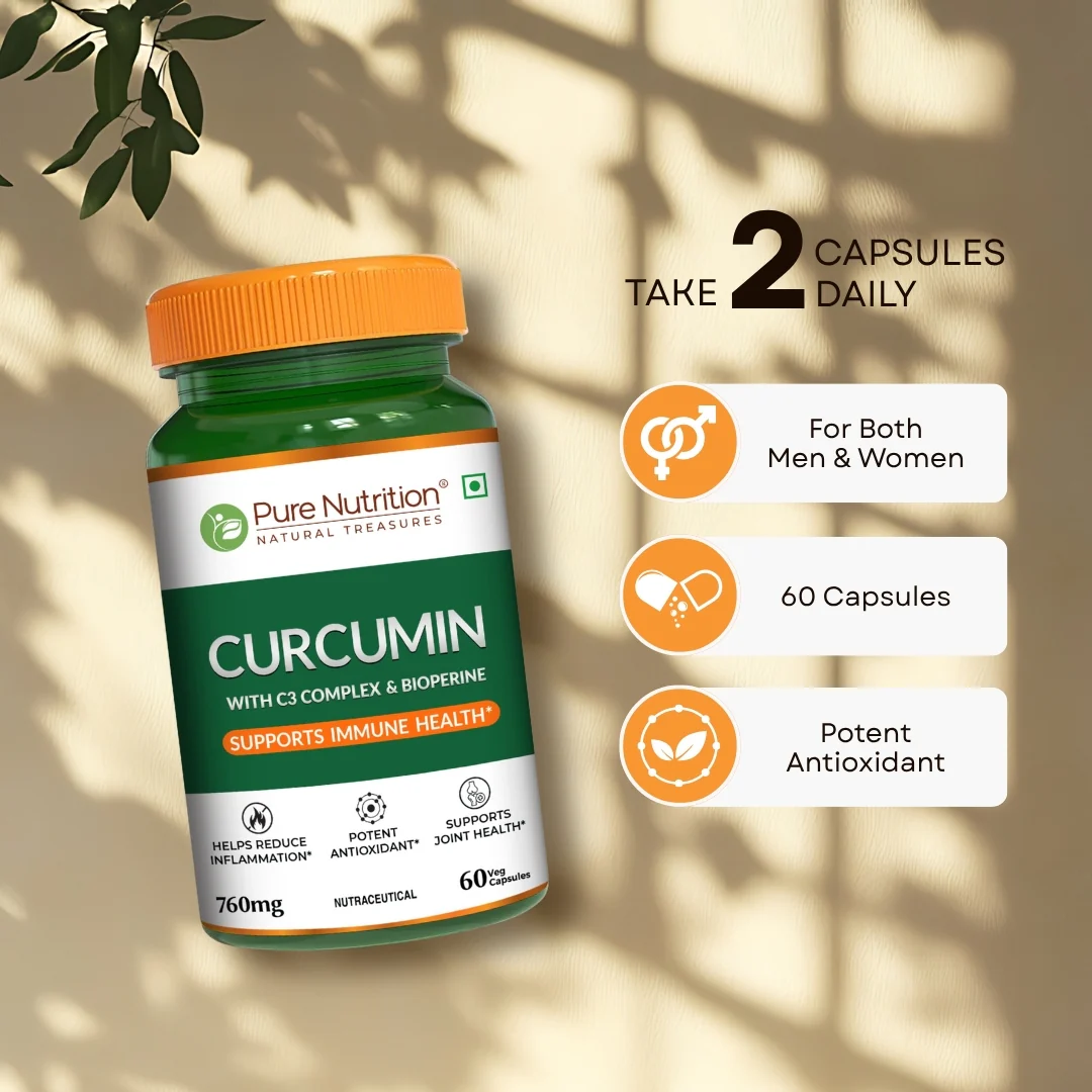Curcumin with C3 Complex & Bioperine | 60 Veg Capsules - Image 3