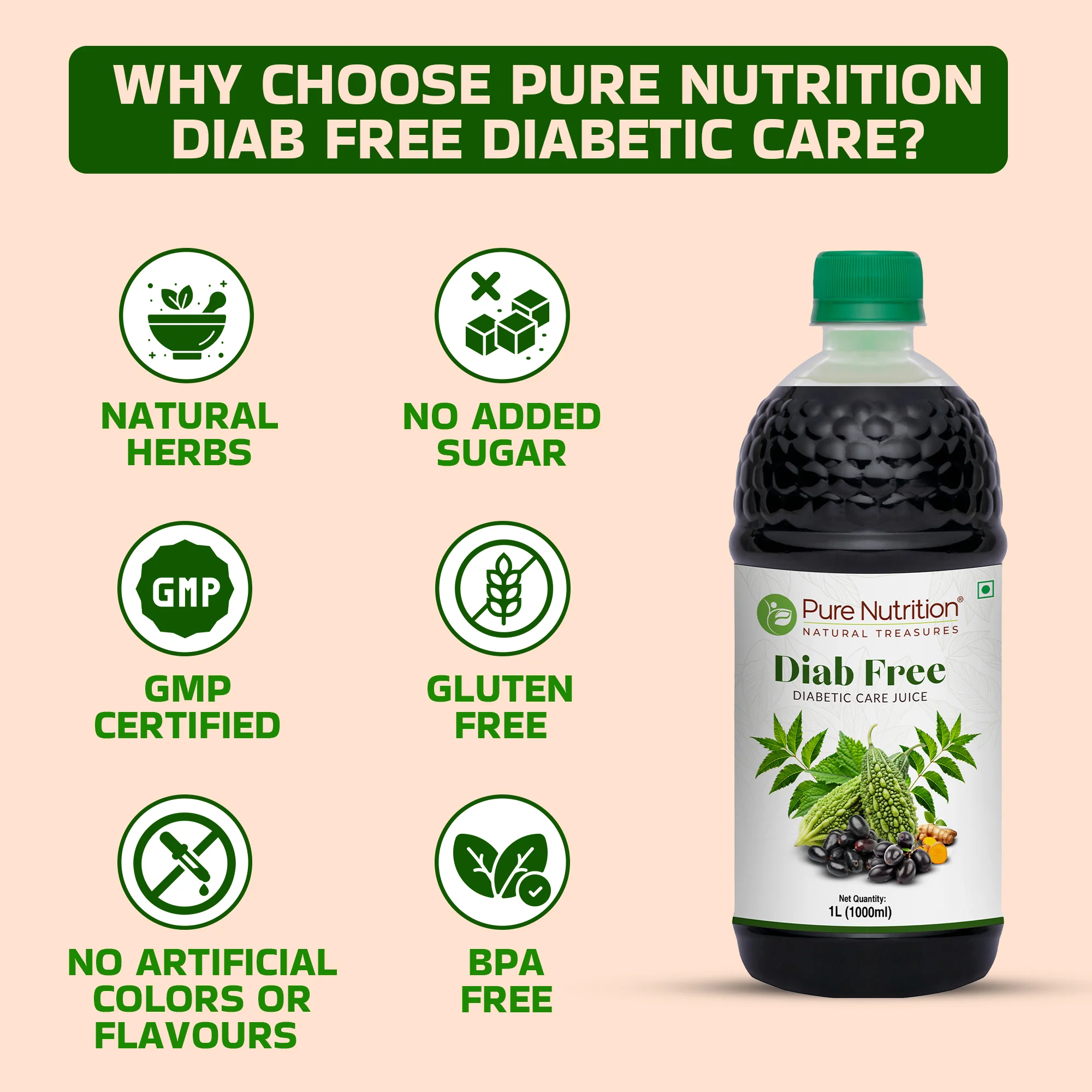 Diab Free Juice | Herbal Wellness Juice - Image 3