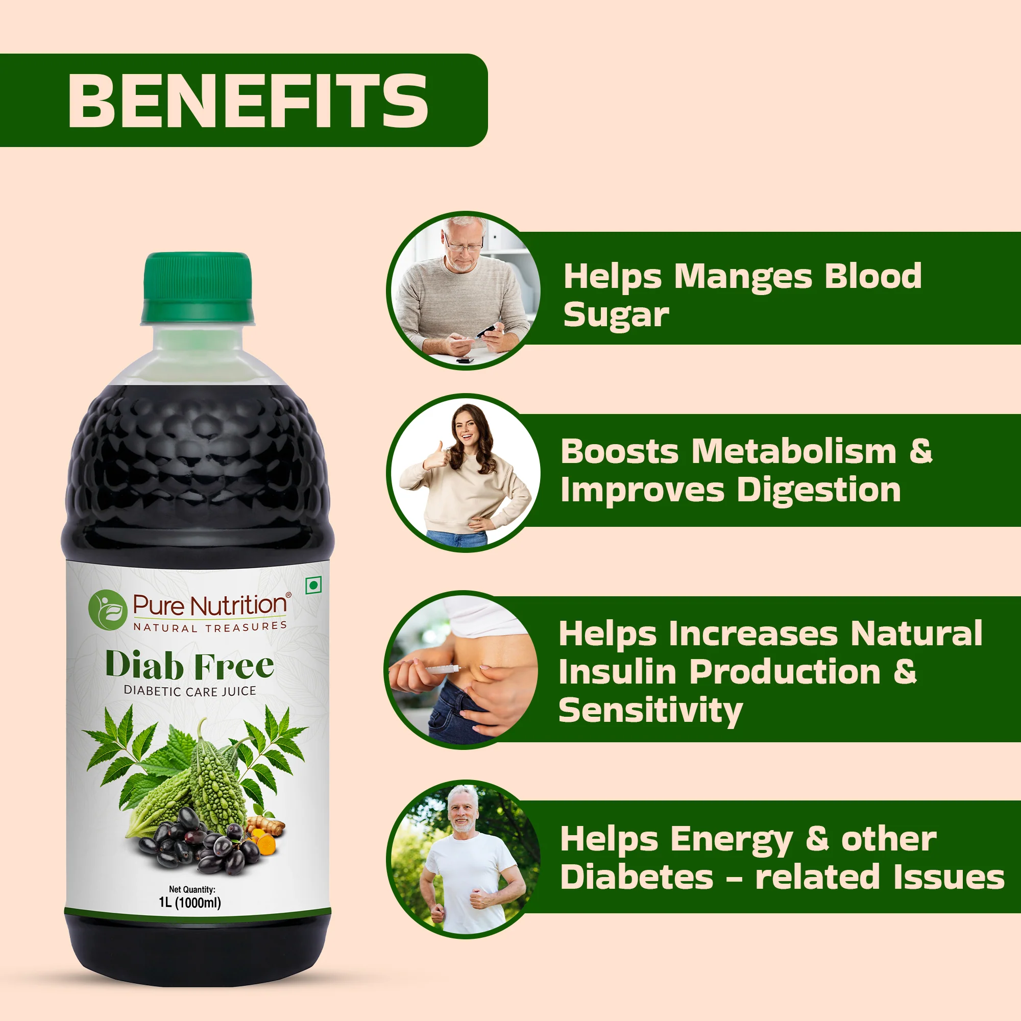Diab Free Juice | Herbal Wellness Juice - Image 4