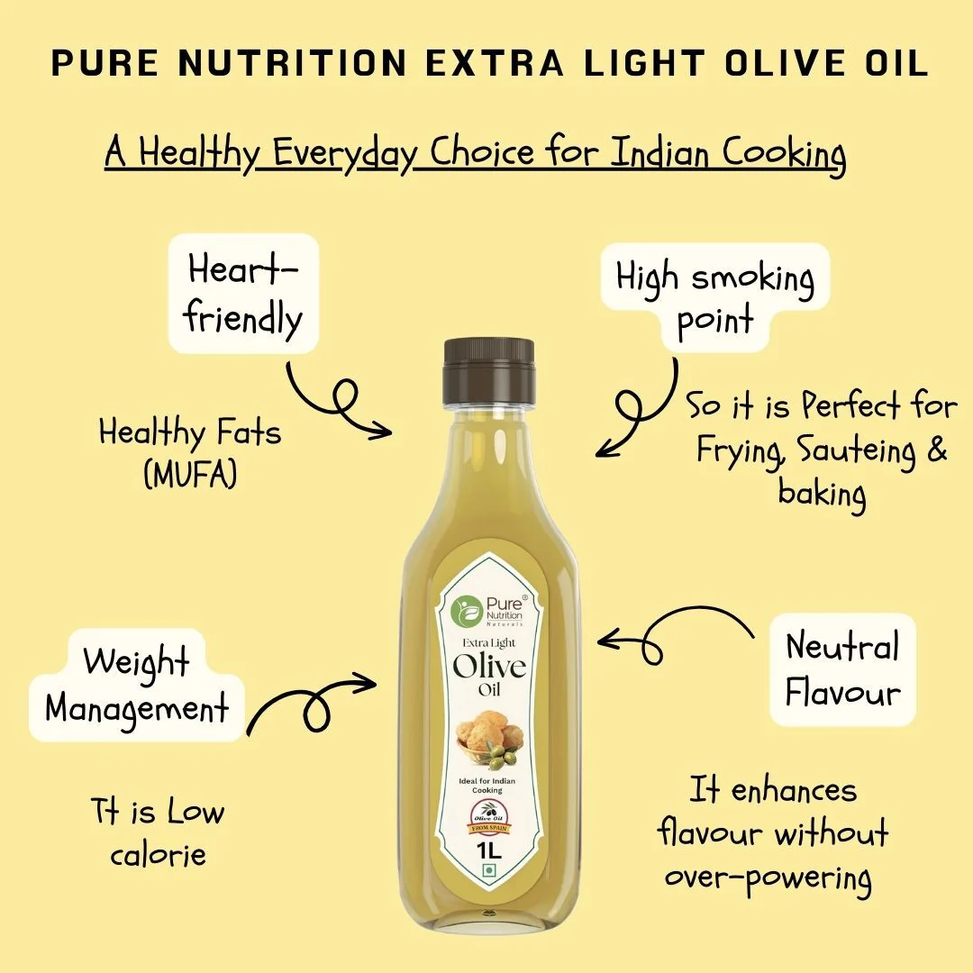 Extra Light Olive Oil - 1L | 100% Pure & Cold Pressed | Perfect for Deep Frying, Low-Heat Cooking, Salad Dressing | Imported from Spain - Image 7