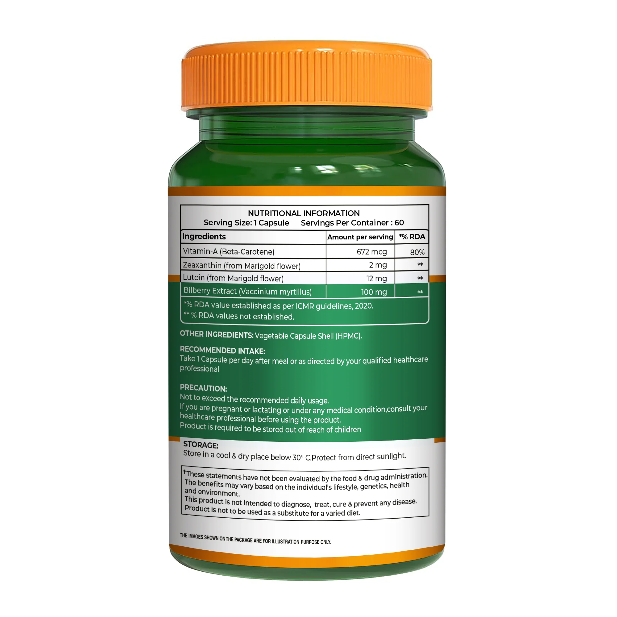Eye Care+ – Lutein, Zeaxanthin, Vitamin A & Bilberry - Image 8