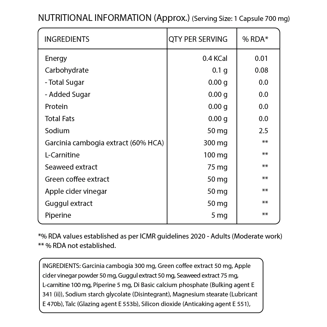 Garcinia Cambogia | Supports Weight Management & Appetite Control – 60 Capsules - Image 5