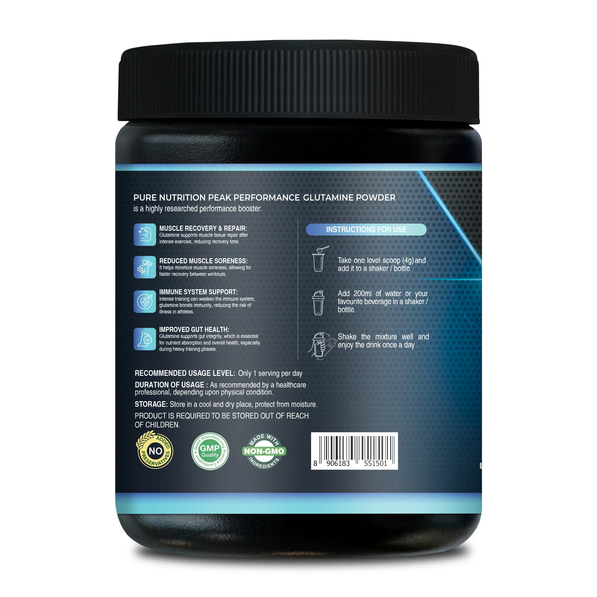 Glutamine Powder – Amino Acid Supplement 100g - Image 4