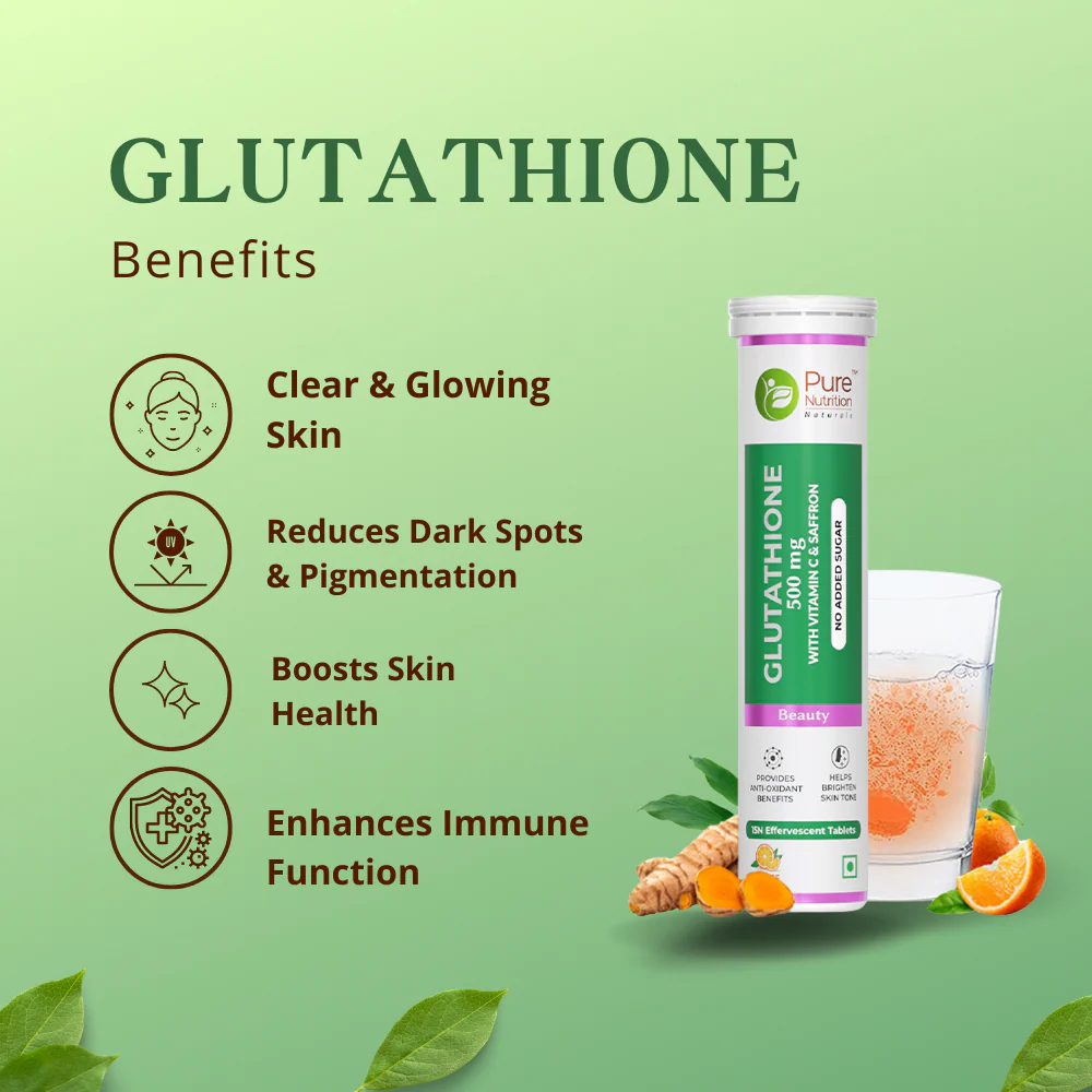 Glutathione 500mg with Vitamin C & Saffron | Effervescent Tablets for Skin Glow - Image 7