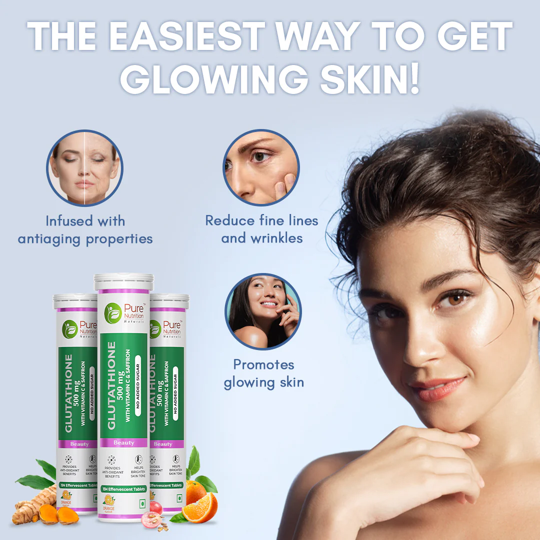 Glutathione 500mg with Vitamin C & Saffron | Effervescent Tablets for Skin Glow - Image 9