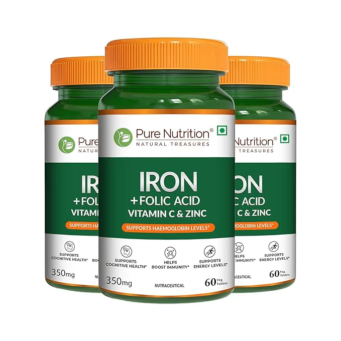Iron with Folic Acid - 60 Tablets | Supports Haemoglobin Production and Helps Maintain Healthy Iron Levels - Image 9