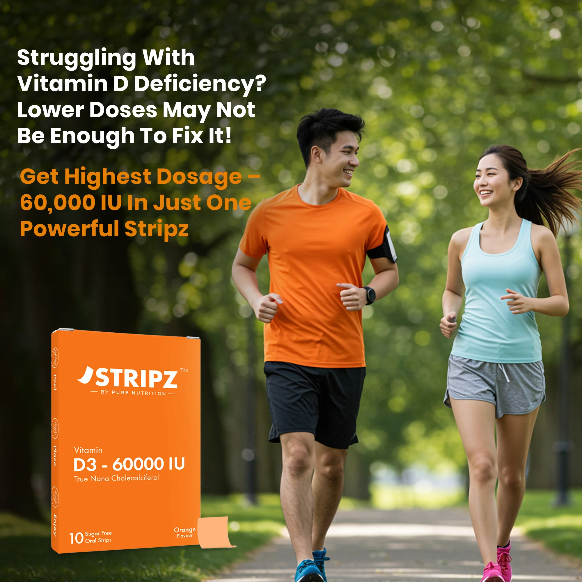 Vitamin D3 60000 IU Oral Strips – 10 Sugar-Free Strips - Image 4
