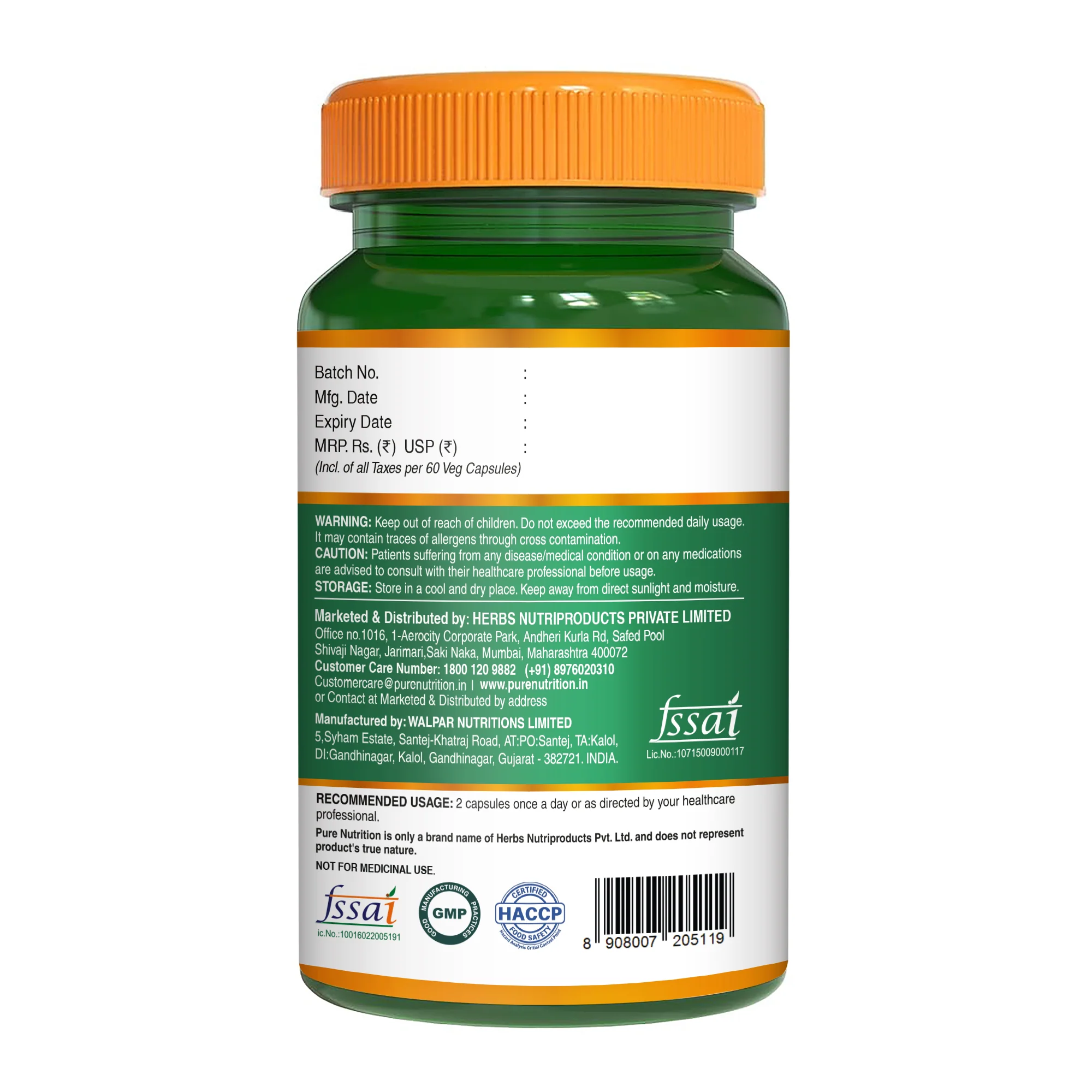 L-Arginine Supplement 1500mg - 60 Capsules - Image 7