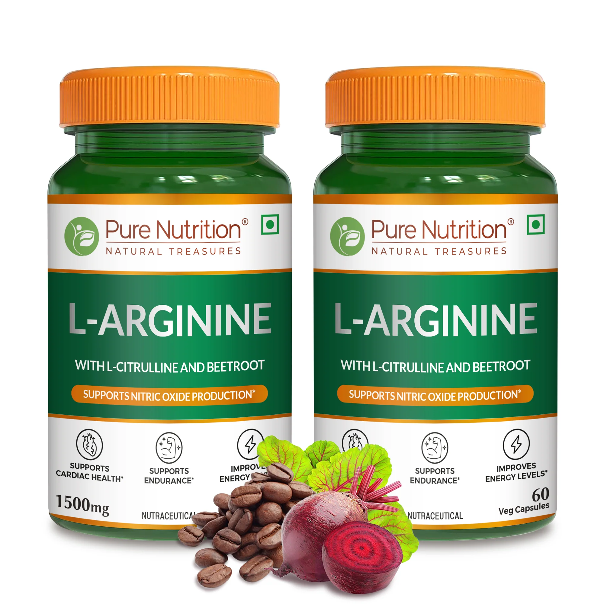 L-Arginine Supplement 1500mg - 60 Capsules - Image 9