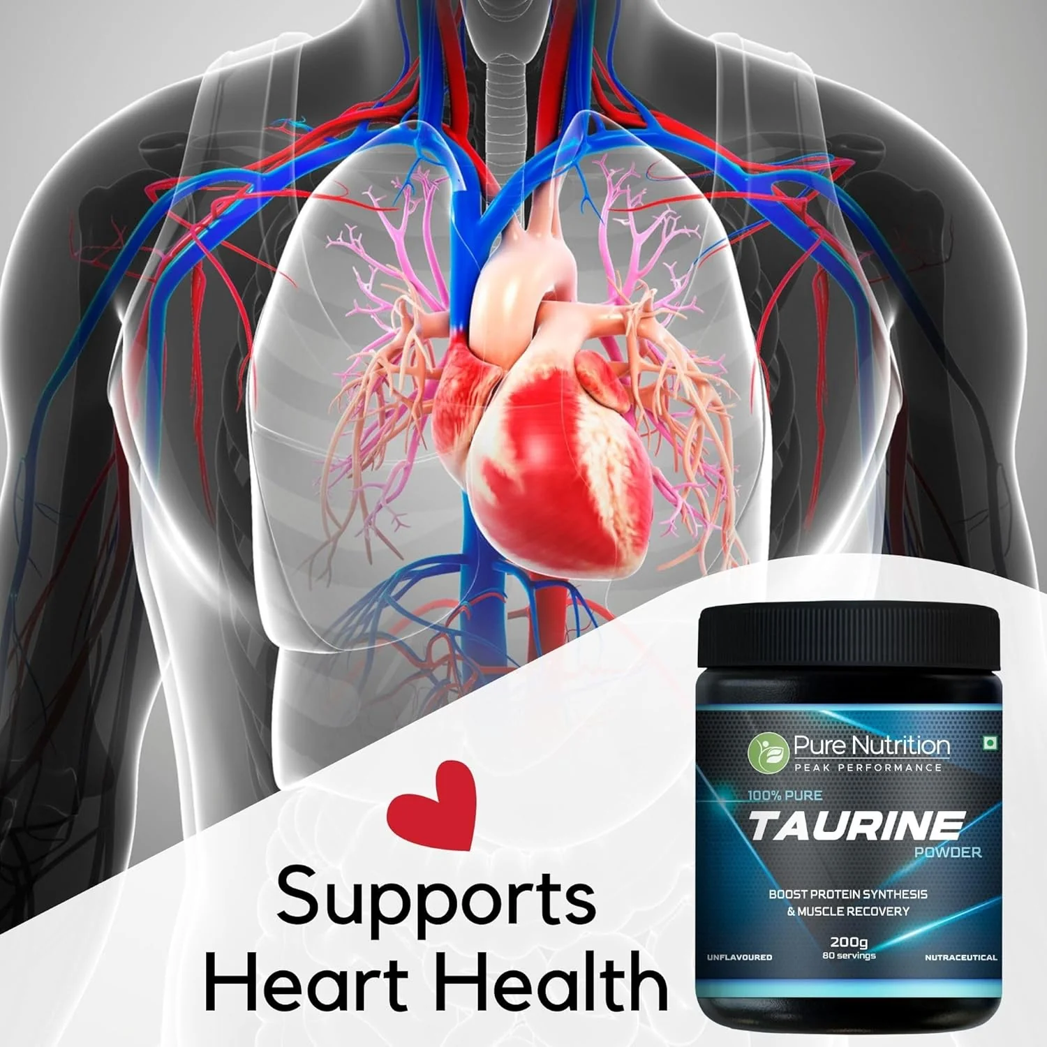 L-Taurine Powder - 200g | Amino Acid Supplement for Muscle Support and Hydration - Image 12
