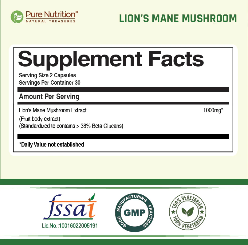Lion’s Mane Mushroom Extract Veg Capsules - Image 6