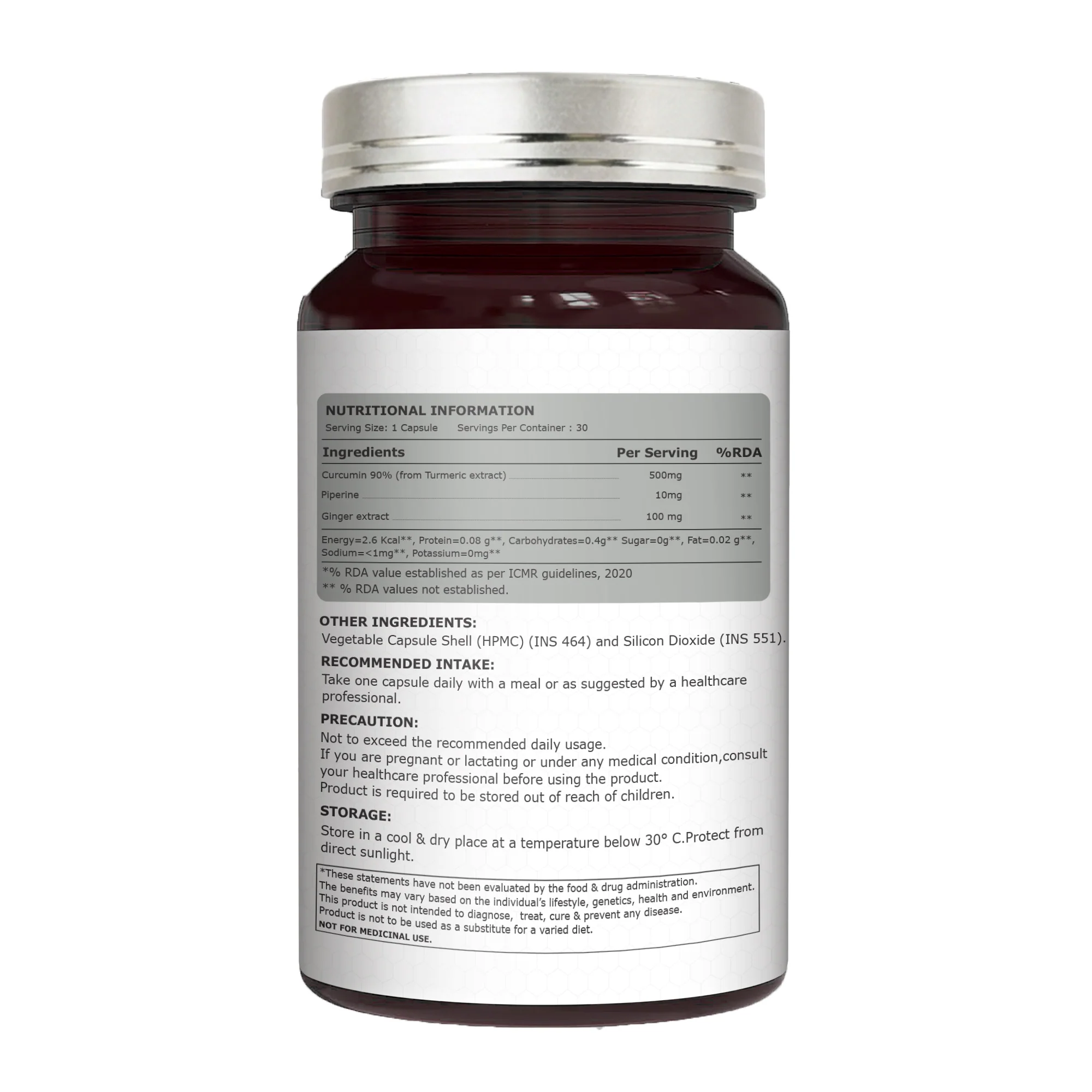 LipoMax Liposomal Curcumin 610mg with Ginger Extract & Piperine - Image 9