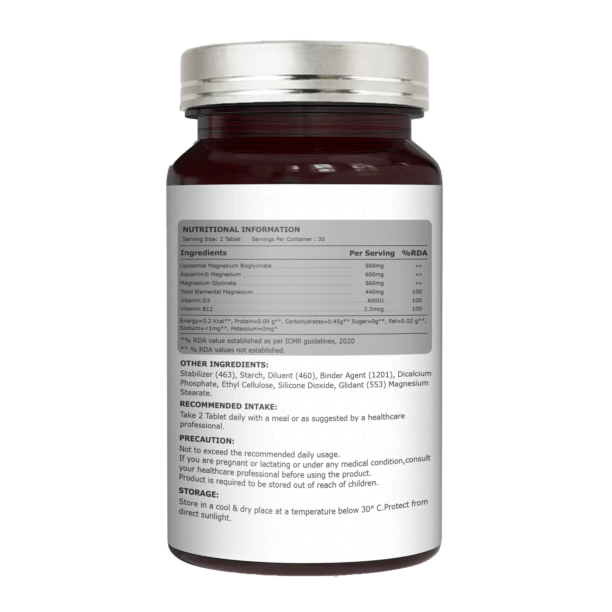 LipoMax Liposomal Magnesium 440mg with Vitamin D3 & B12 - Image 7
