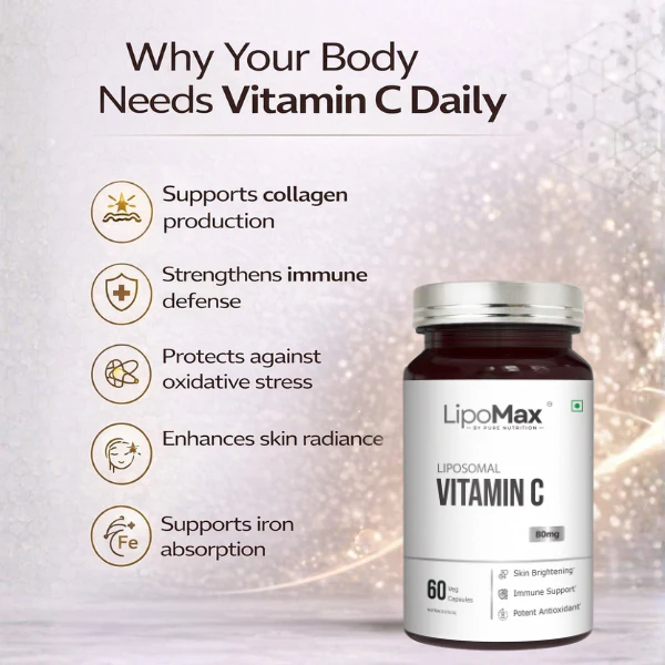LipoMax Liposomal Vitamin C 80mg | Immune & Antioxidant Support - Image 8