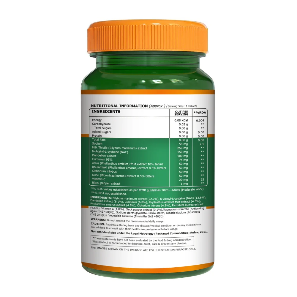 Liver Cleanse Supplements with Milk Thistle |Veg Tablets for Detox - Image 9