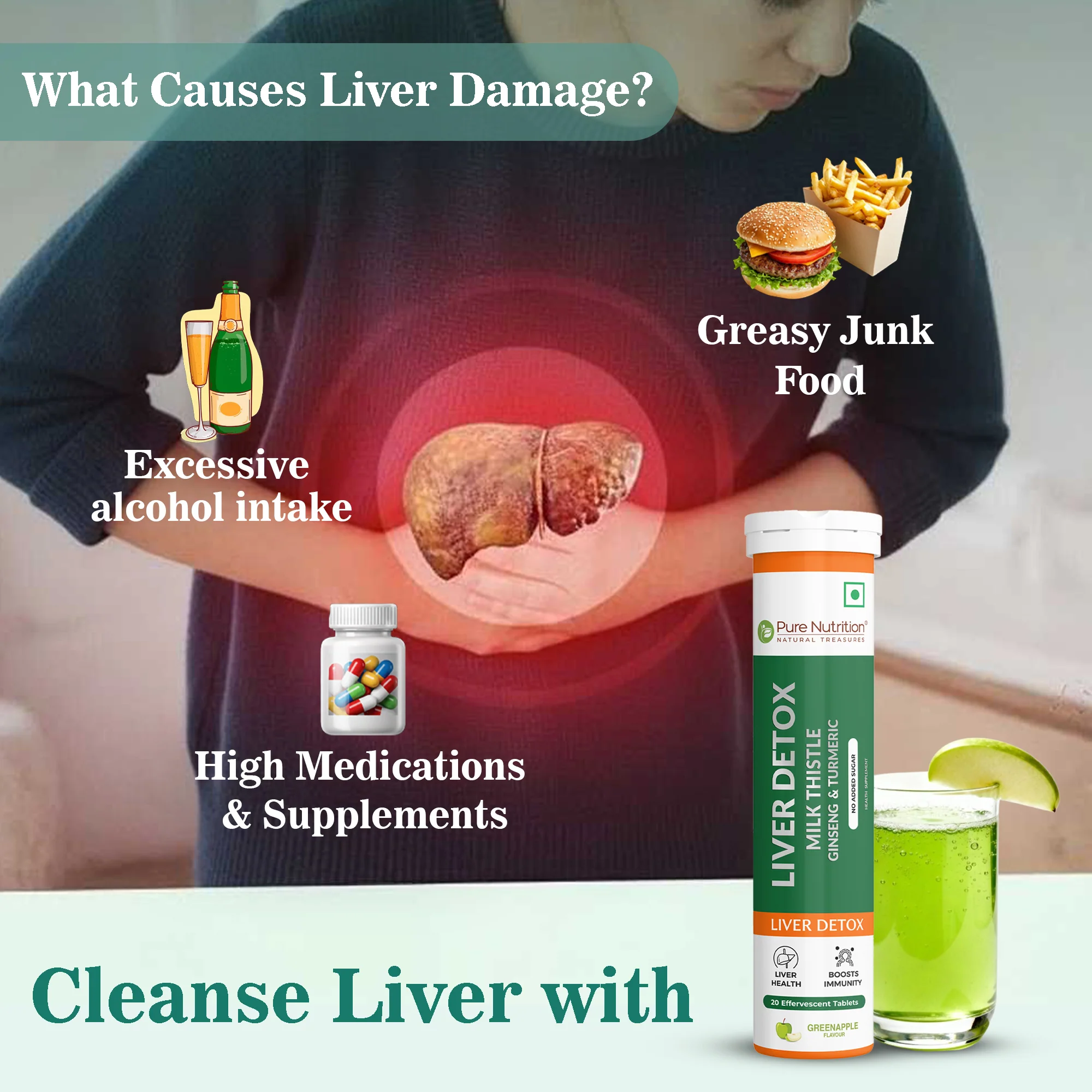Liver Detox Effervescent Tablets | Supports Liver Health, Detoxification, and Overall Wellness - Image 6