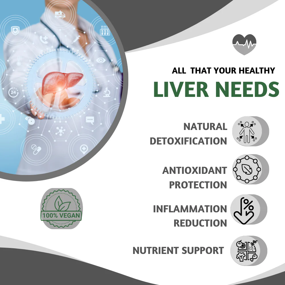 Liver Cleanse Supplements with Milk Thistle |Veg Tablets for Detox - Image 7