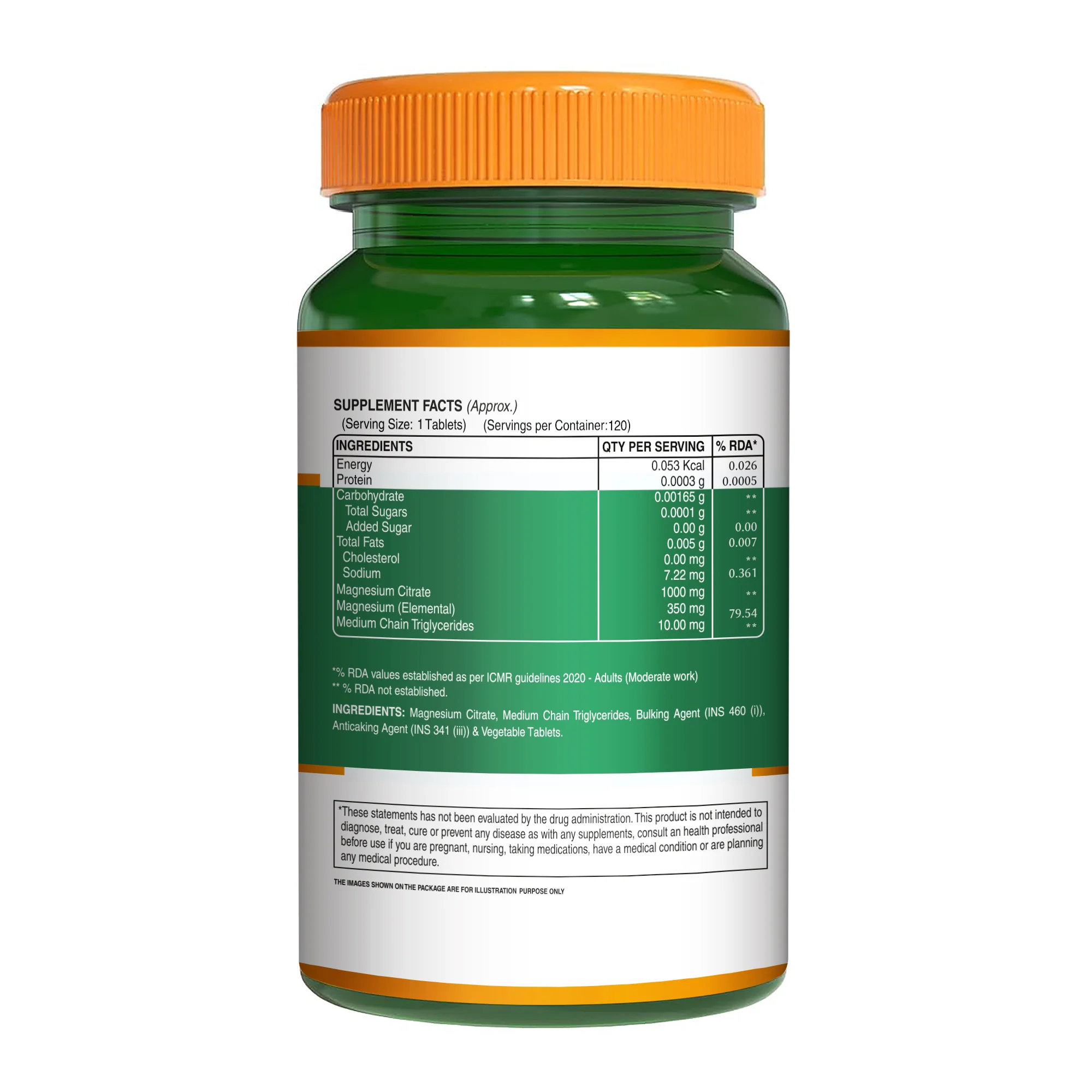 Magnesium Citrate - 120 Tablets | Supports Digestion and Reduces Muscle Cramps - Image 6