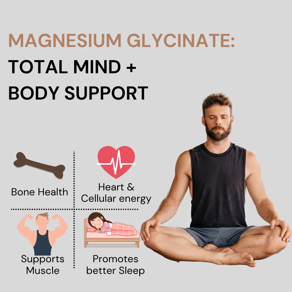Magnesium Glycinate with Zinc tablets | Supports Sleep, Stress & Heart Health - Image 6