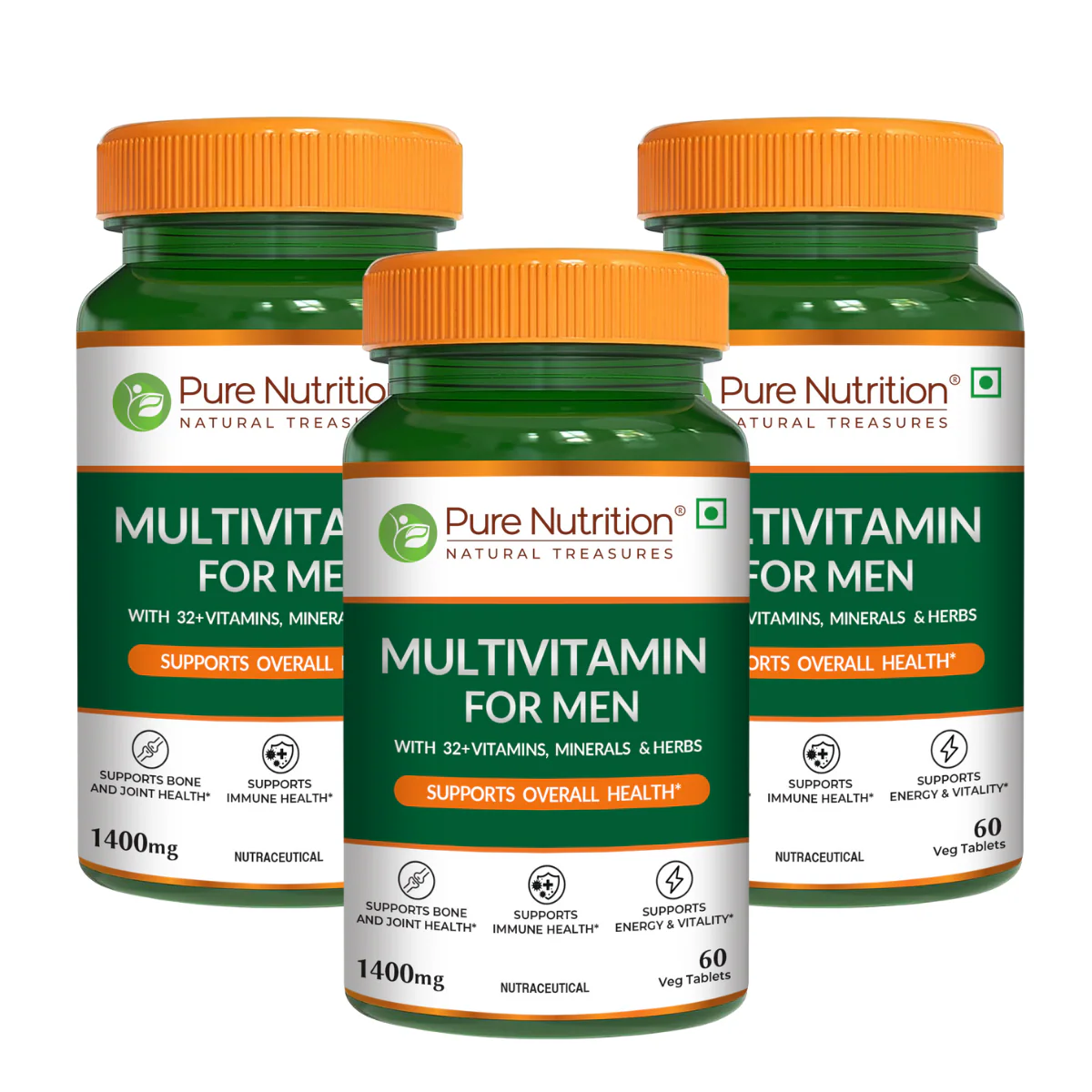 Multivitamin for Men - 60 Vegetarian Tablets | Daily Wellness with 32+ Vitamins, Minerals, and Herbal Extracts - Image 8