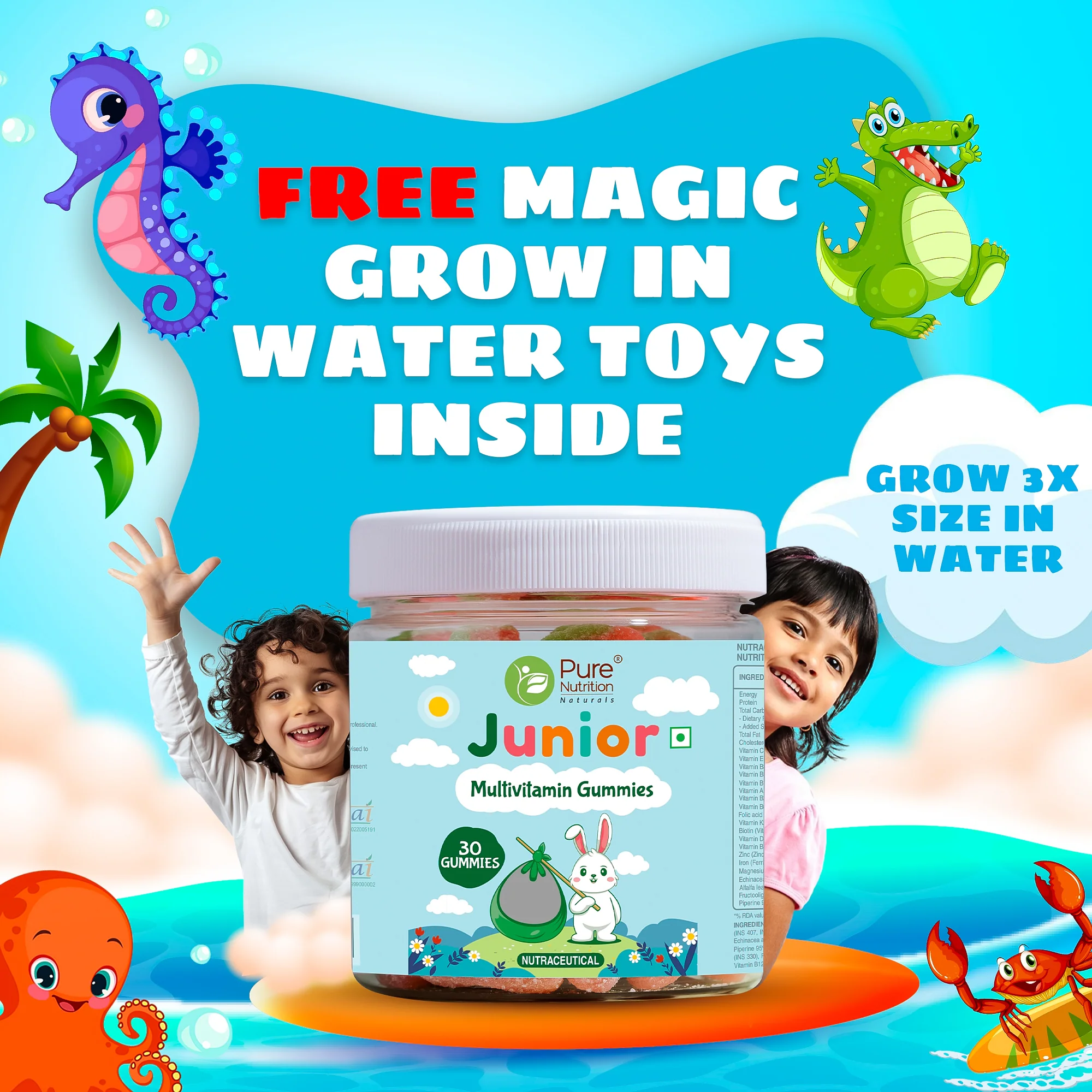 Multivitamin Kids Gummies - 30 Vegetarian Gummies | Supports Healthy Growth and Development - Image 6
