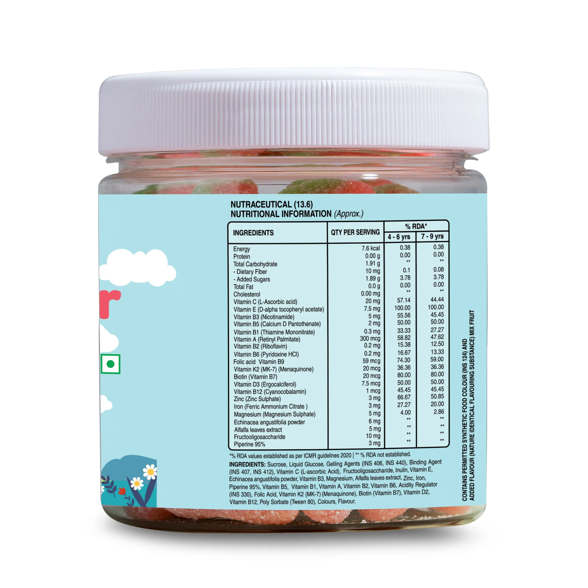 Multivitamin Kids Gummies - 30 Vegetarian Gummies | Supports Healthy Growth and Development - Image 8