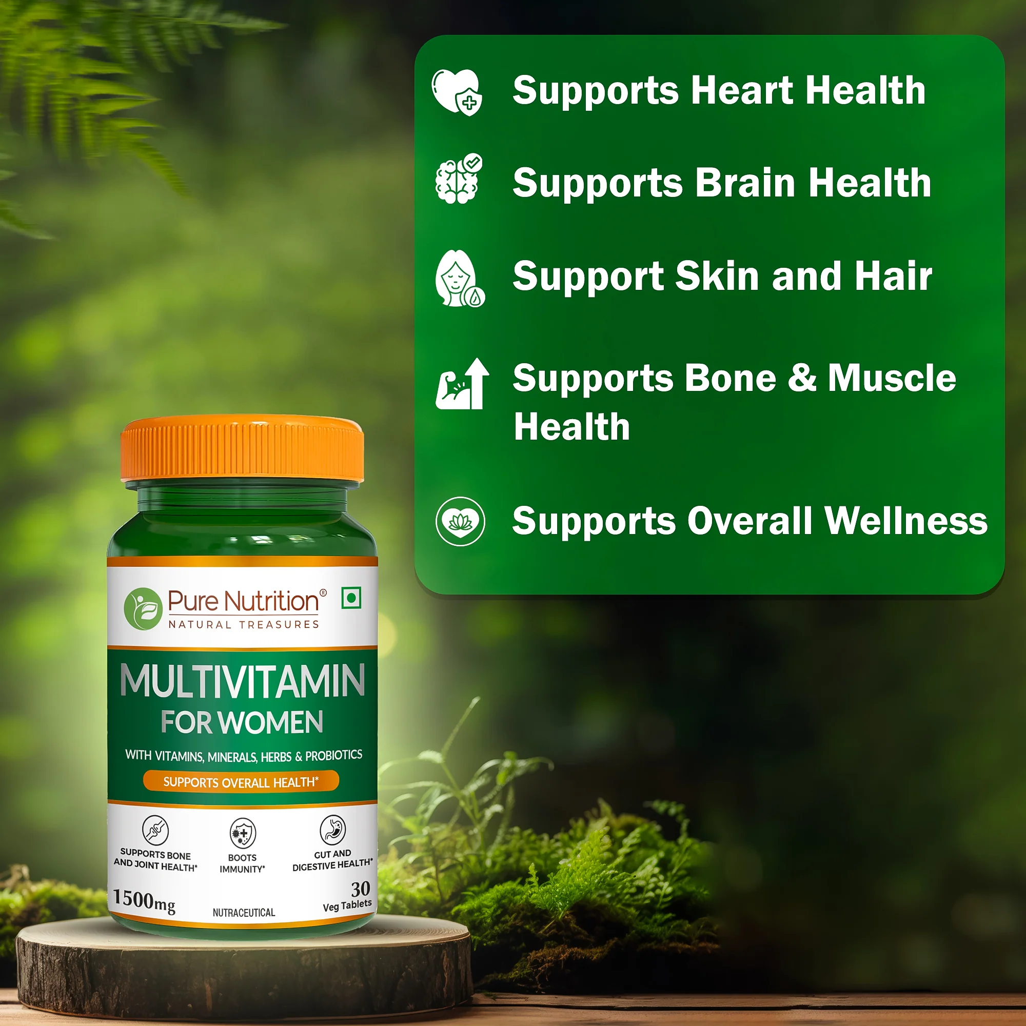 Multivitamin Tablets for Women | 37+ Vitamins, Minerals & Herbs for Wellness| 30 veg Tablets - Image 4